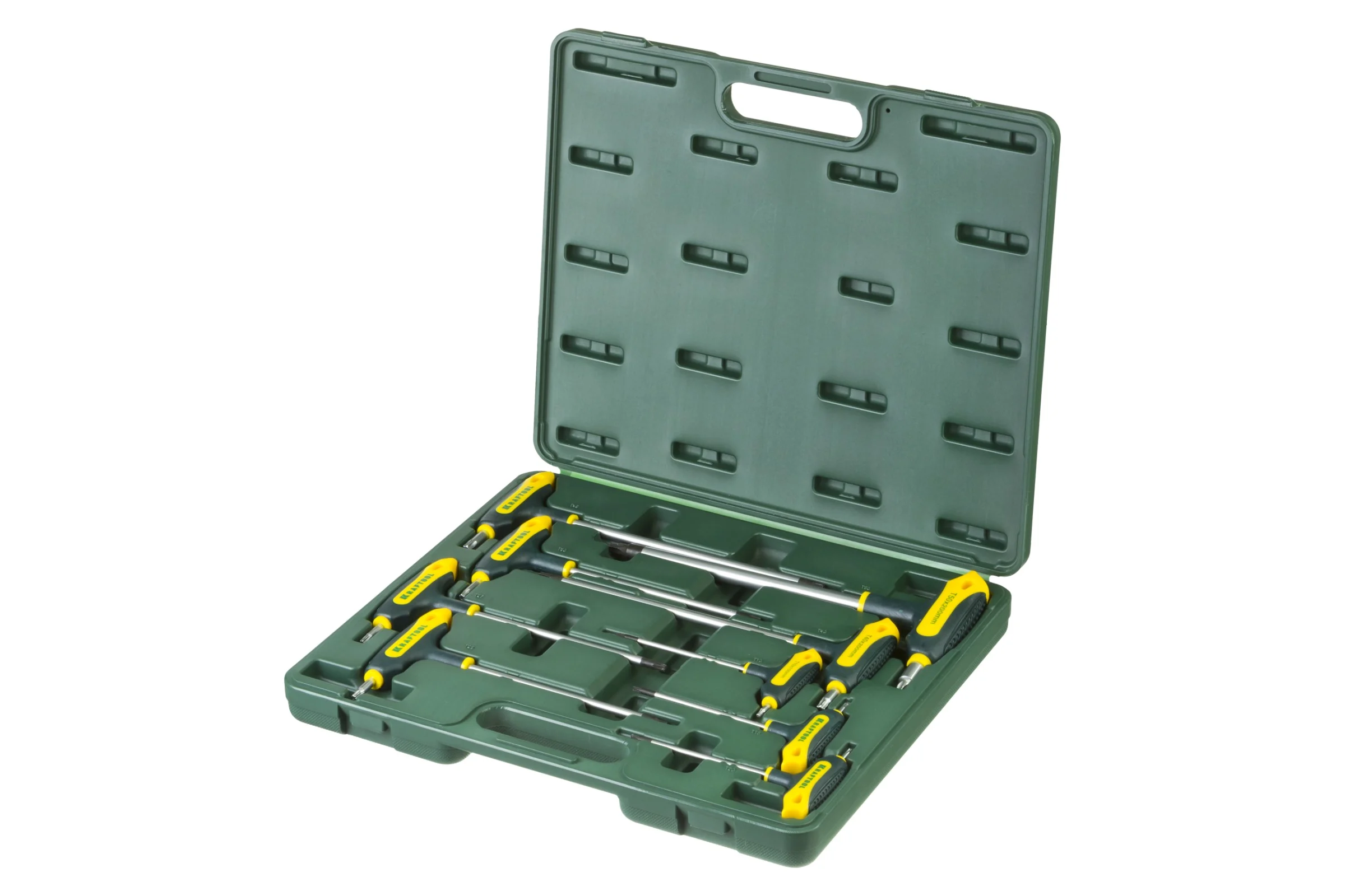 Т-образные имбусовые ключи TORX Hole 10-50, 9шт в боксе Kraftool INDUSTRIE 27455-H9