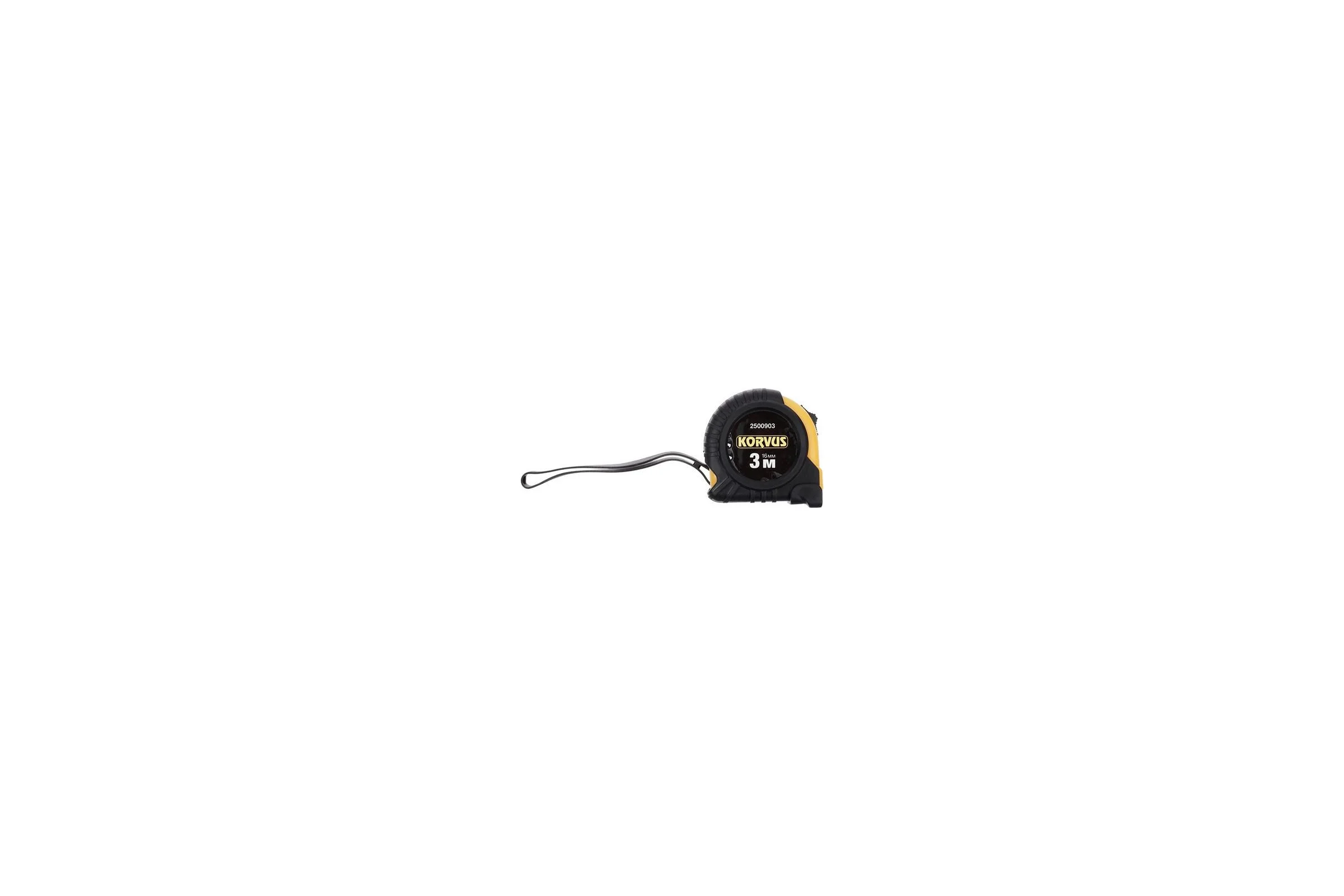 Рулетка Korvus 2500903 3 м, 16 мм, обрезиненный корпус Лк-00005427