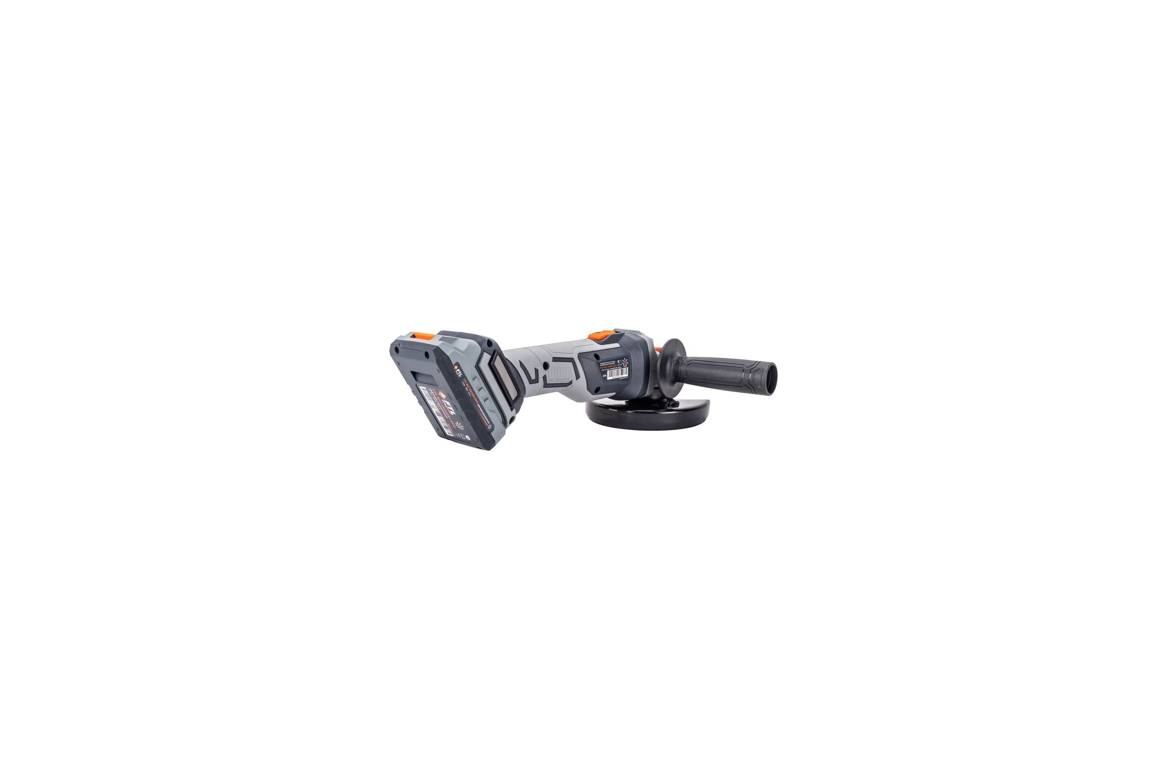 Аккумуляторная угловая шлифовальная машина FTL ag-x 125/20v Evo, бесщеточный двигатель 20 В, в комплекте 8080