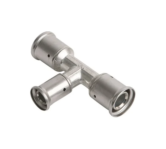 Тройник 32х16х32 пресс, оловянное покрытие Henco 10P-321632A