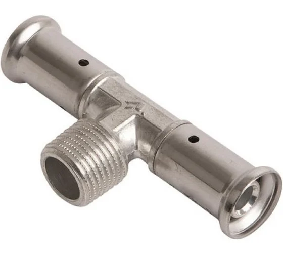 Тройник пресс-НР 26х1"х26 оловянное покрытие Henco 14P-260626A