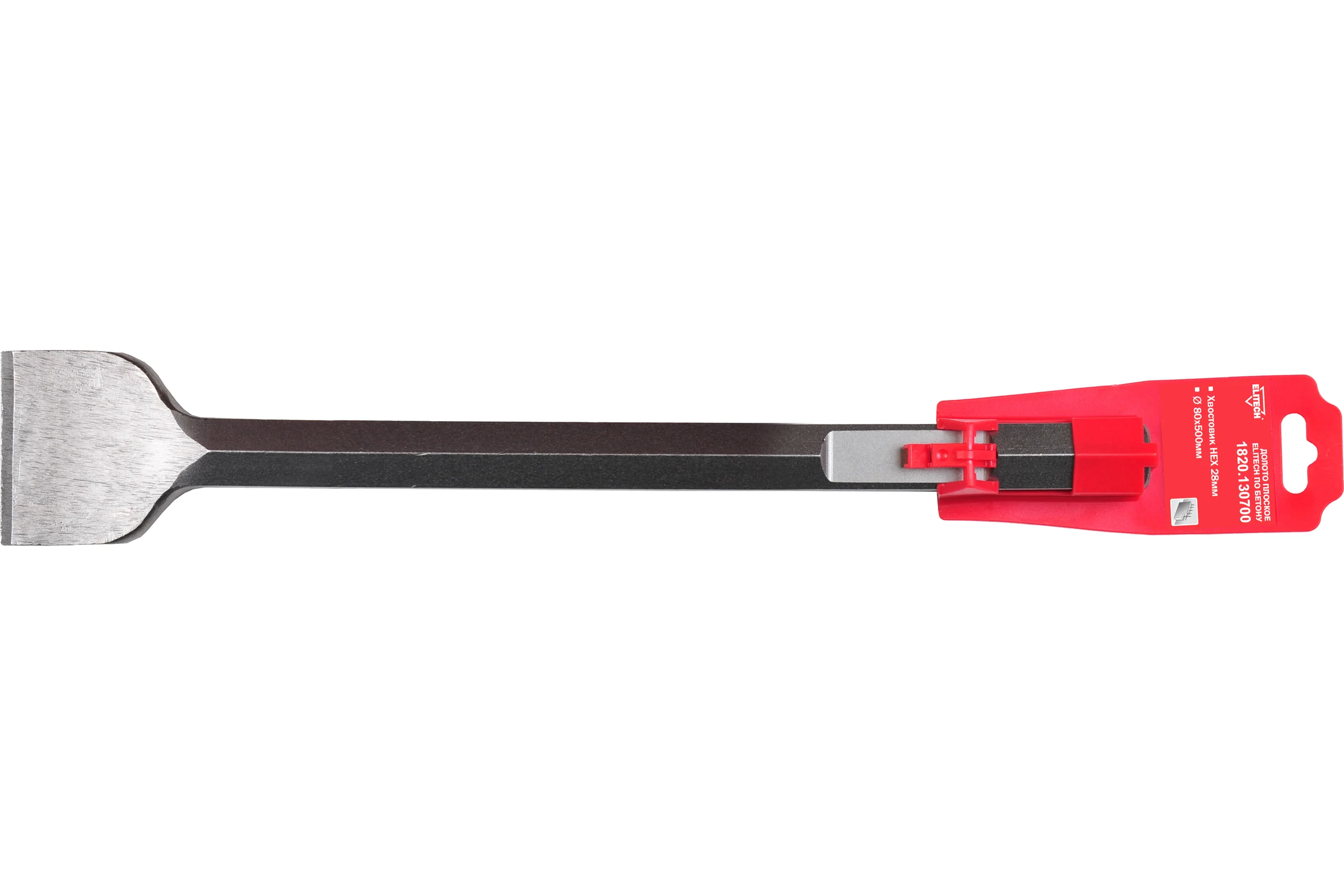Долото НЕХ28, 80x500 мм Elitech 1820.130700 202371