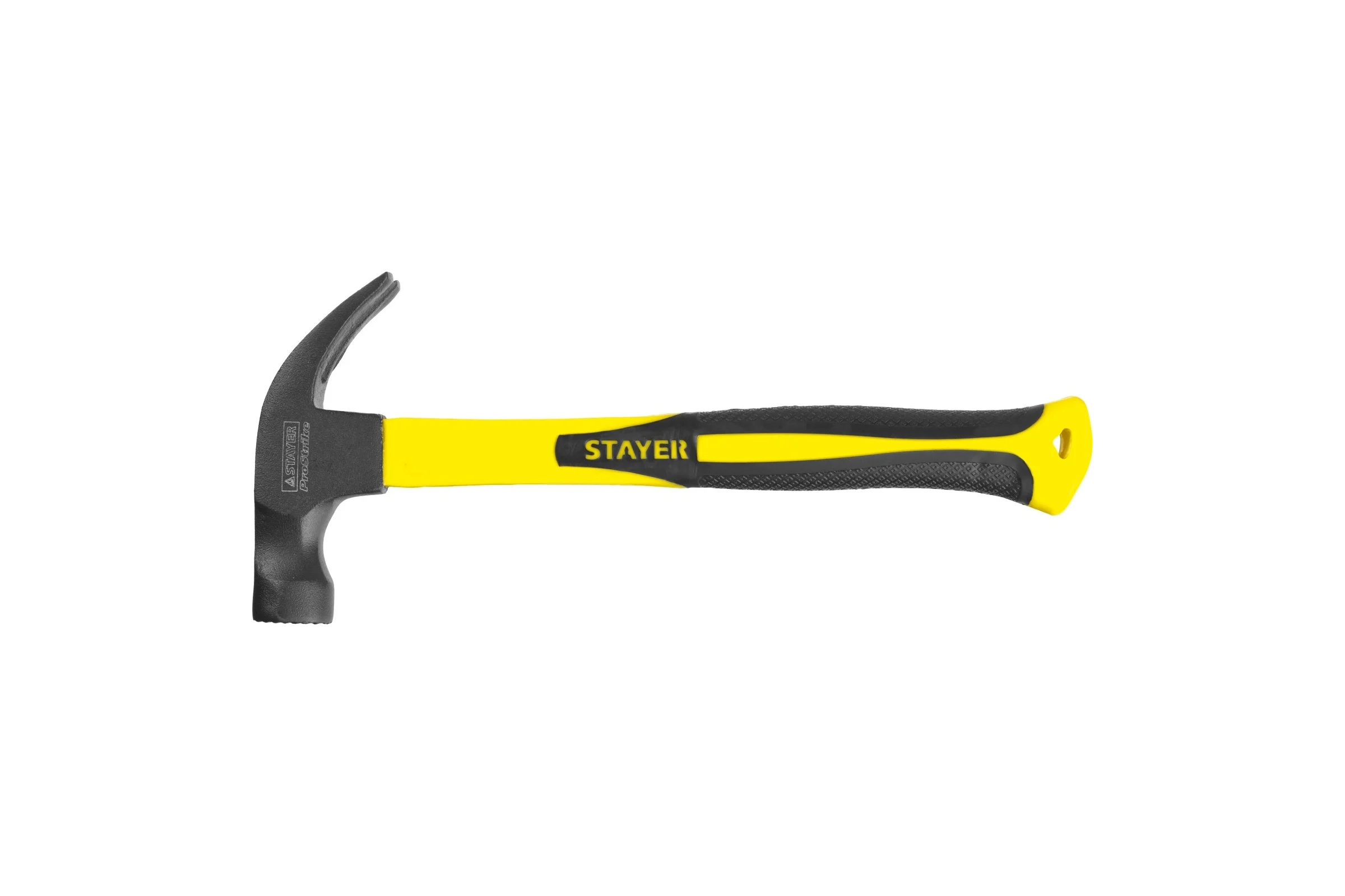 Молоток-гвоздодер с магнитом и фибергласовой рукояткой 450г Stayer PROFESSIONAL 2027-450