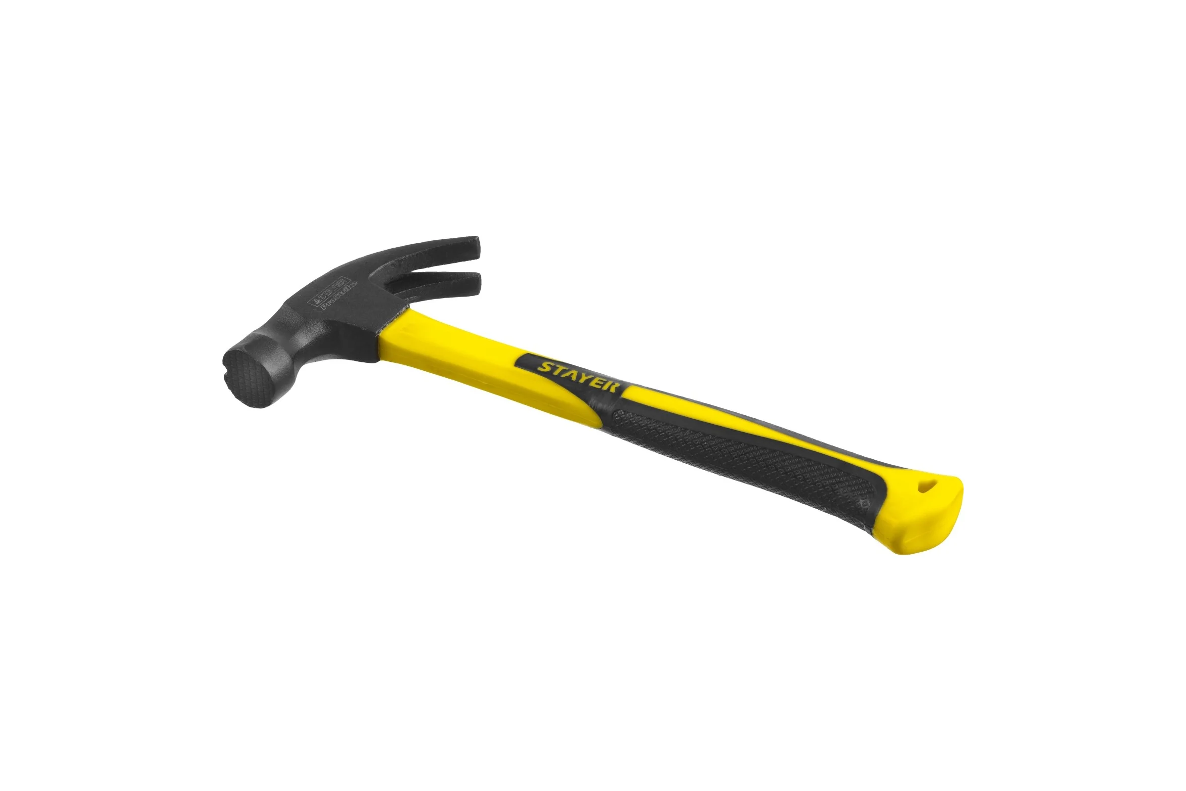 Молоток-гвоздодер с магнитом и фибергласовой рукояткой 450г Stayer PROFESSIONAL 2027-450