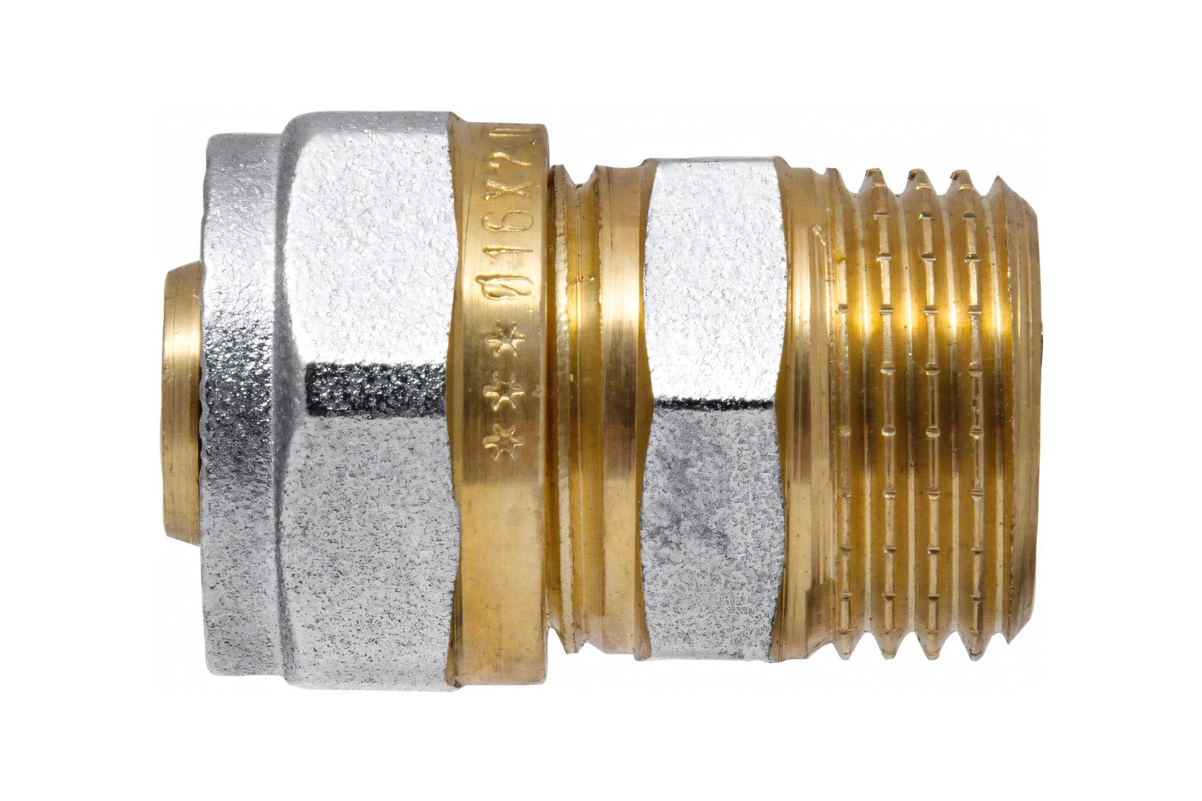 Соединитель патрубок 16х1/2" ц/ш Rvc RC 00656