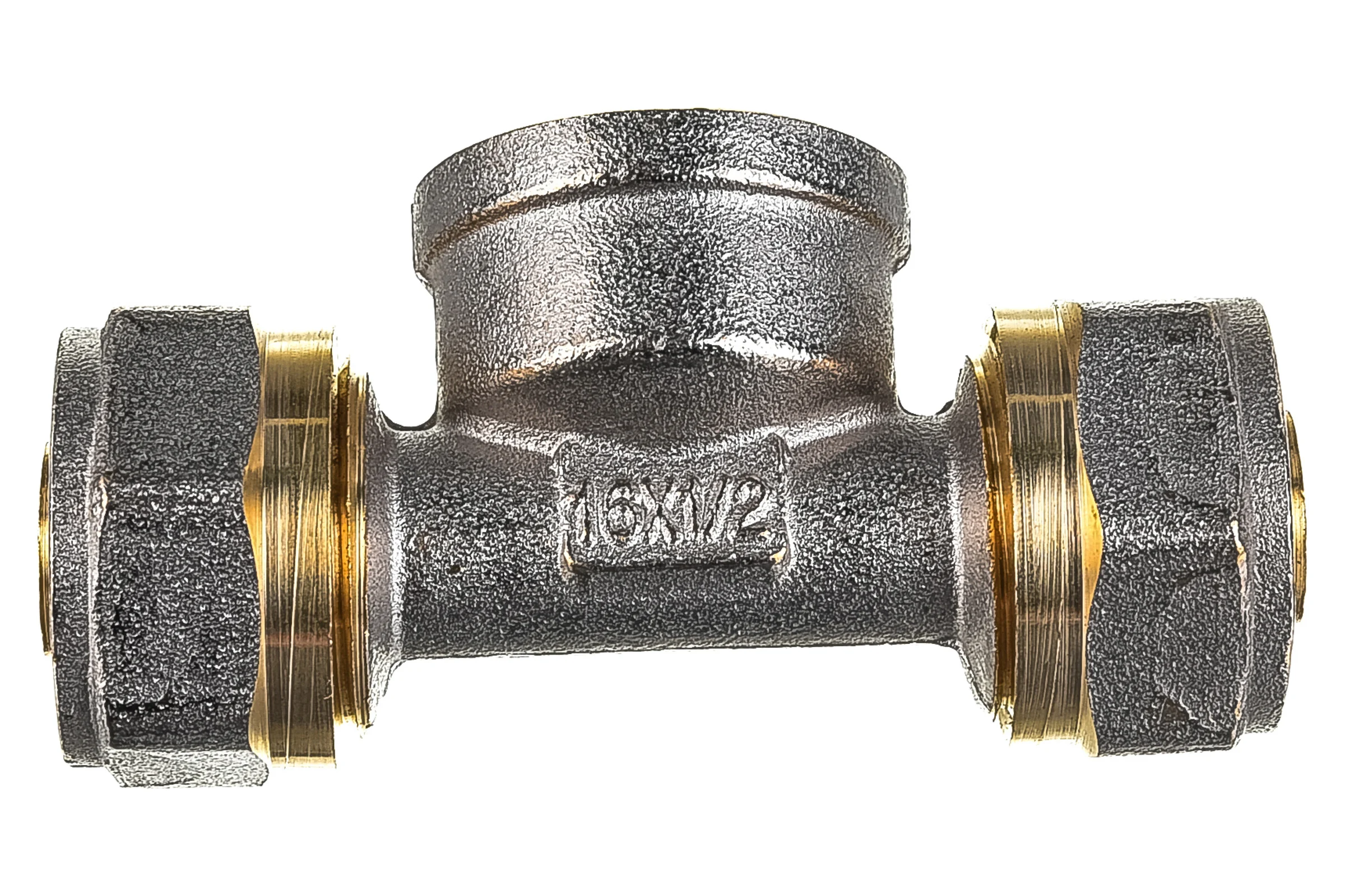 Тройник 16х1/2"х16 ц/г/ц Rvc RC 00710