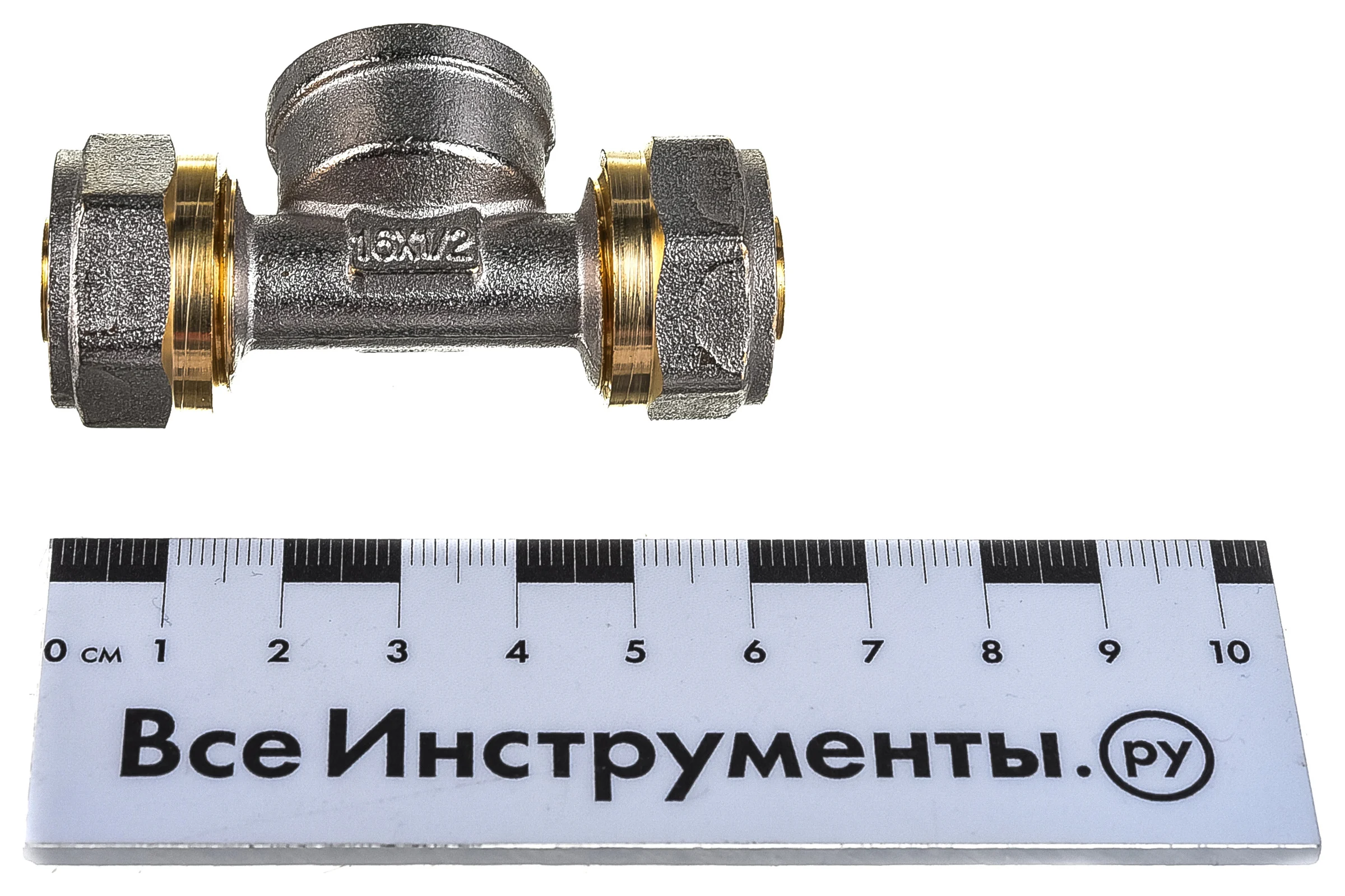 Тройник 16х1/2"х16 ц/г/ц Rvc RC 00710