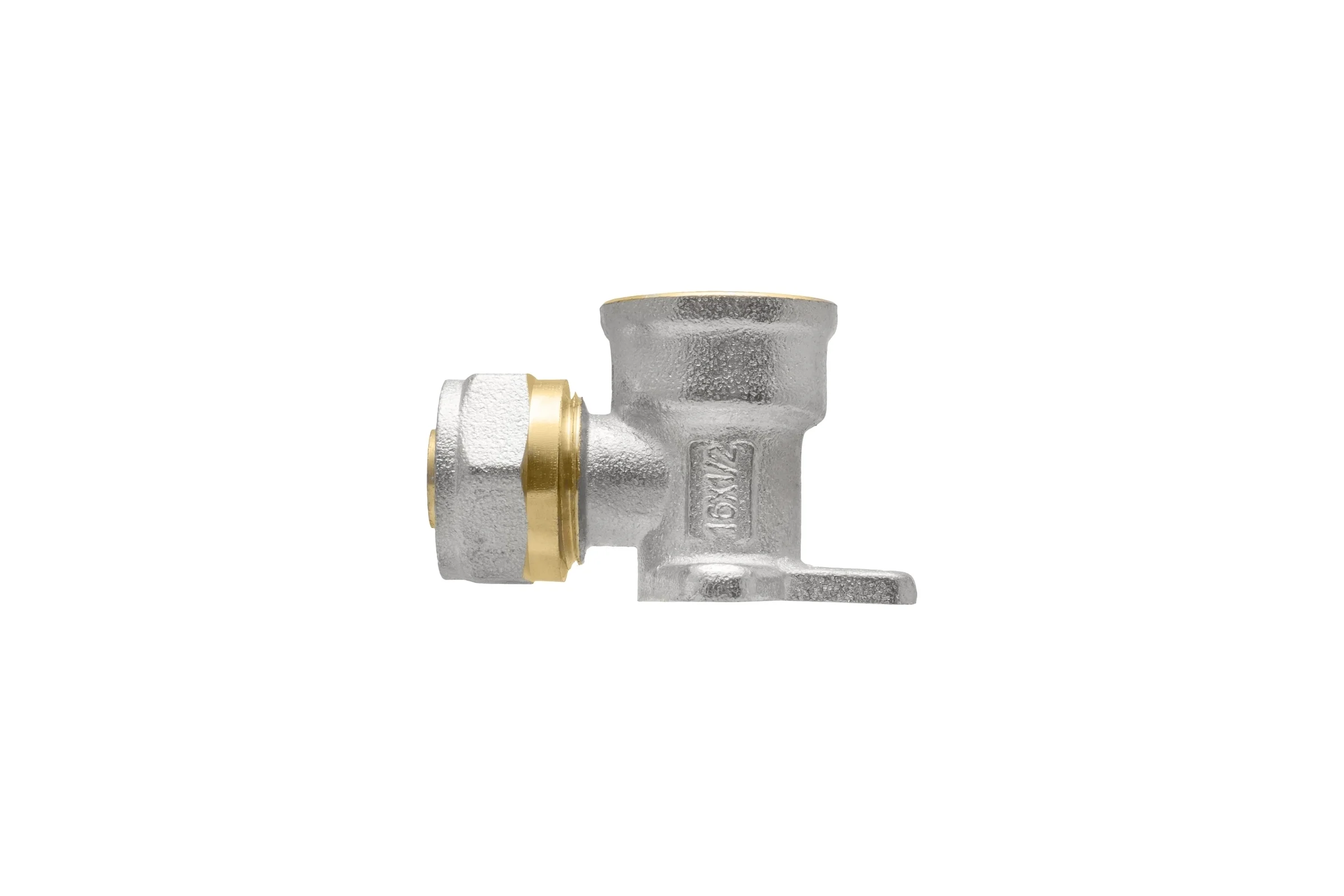 Угольник водорозетка с креплением 16х1/2" ц/г Rvc RC 00695