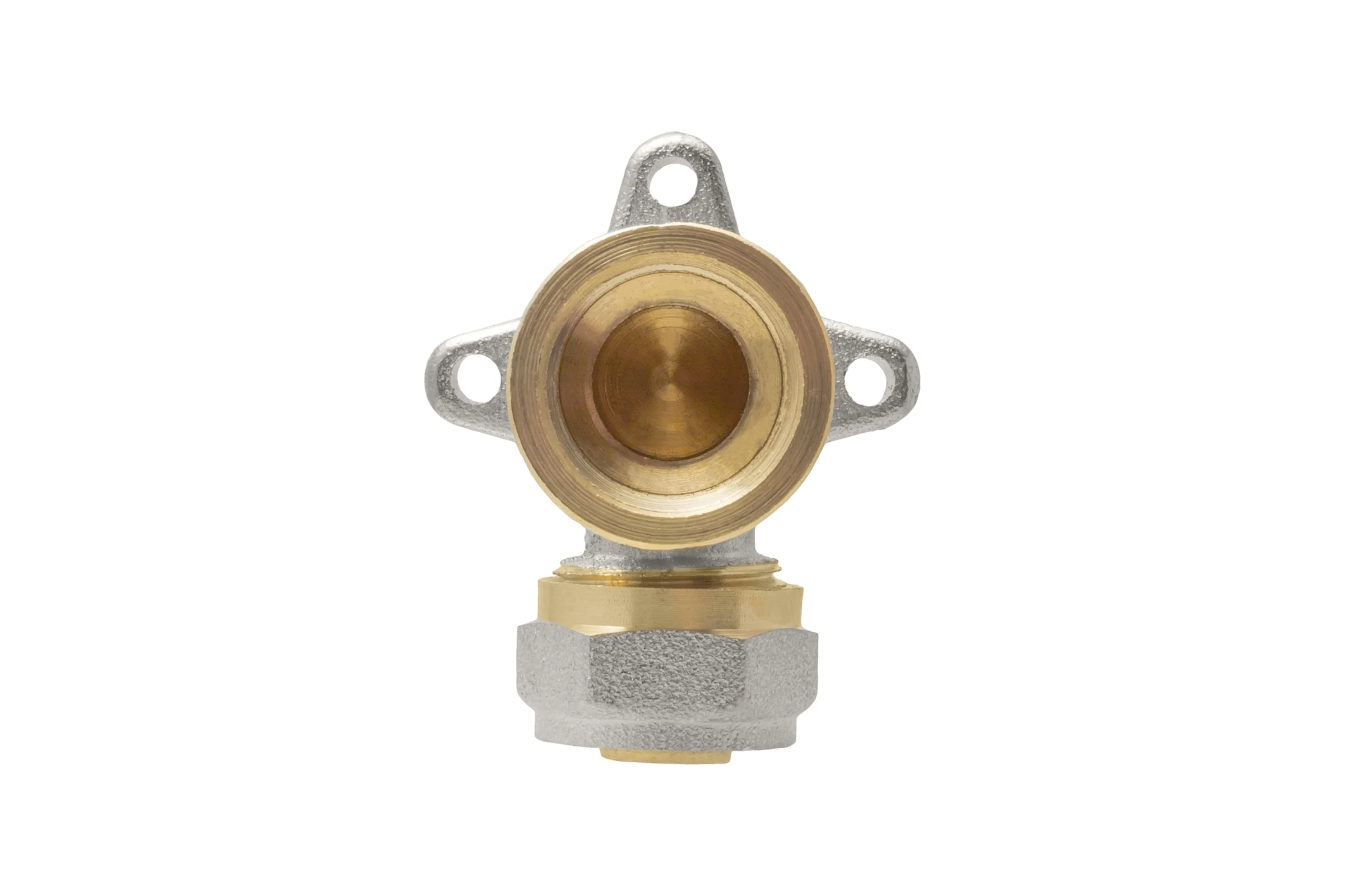 Угольник водорозетка с креплением 16х1/2" ц/г Rvc RC 00695