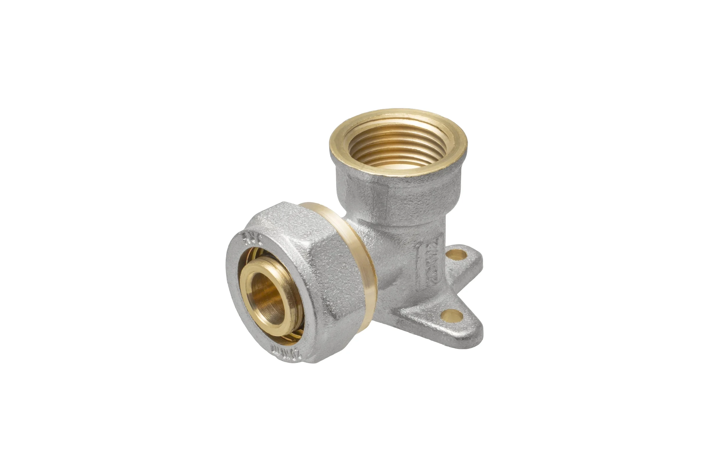 Угольник водорозетка с креплением 20х1/2" ц/г Rvc RC 00696
