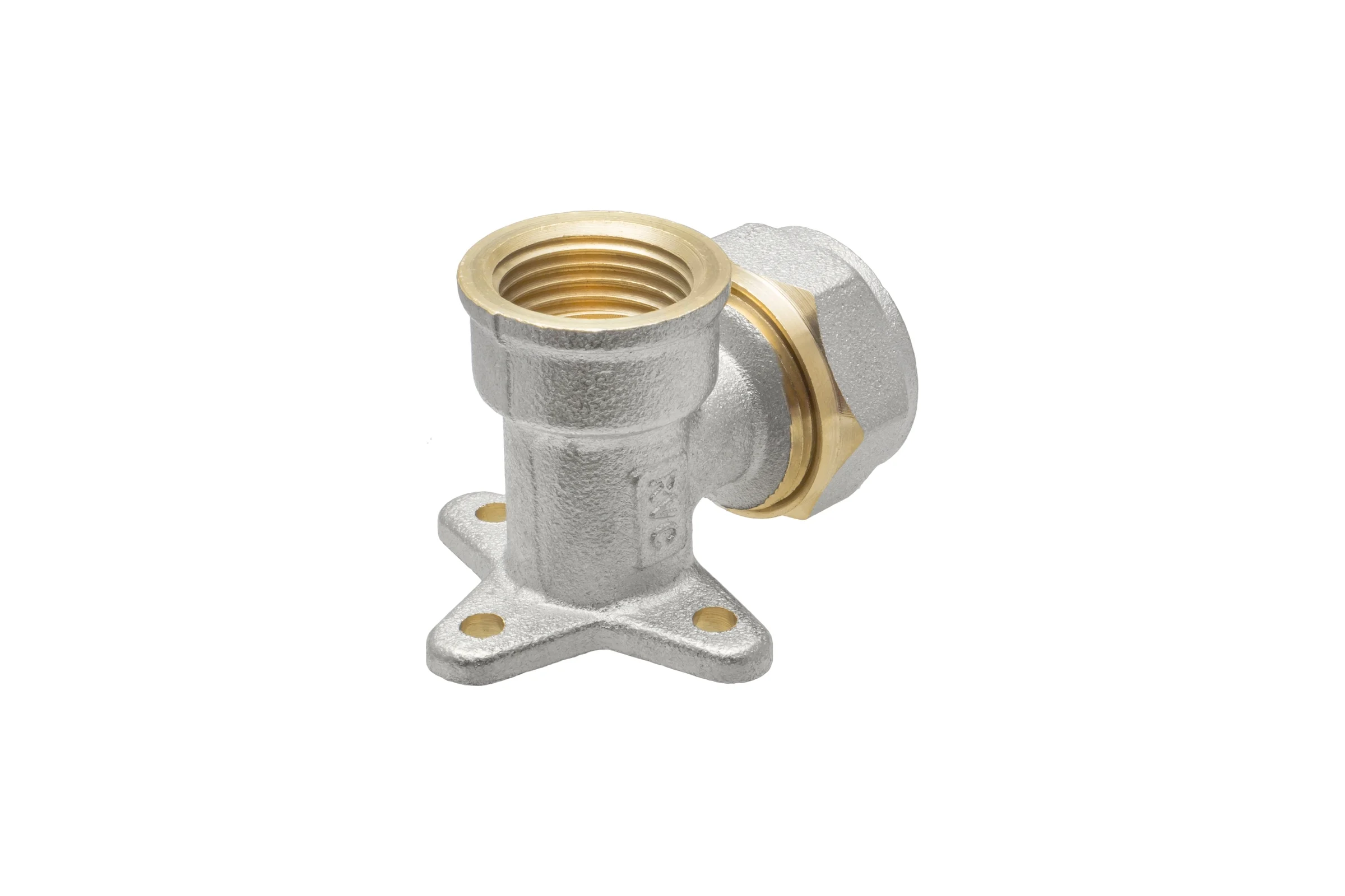 Угольник водорозетка с креплением 20х1/2" ц/г Rvc RC 00696