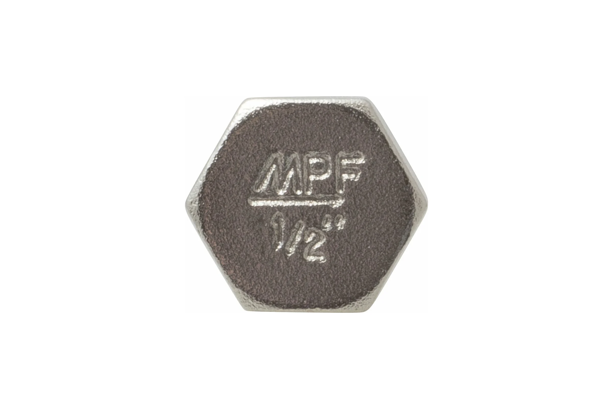 Заглушка сантехническая на трубу MPF 1/2" латунная никелированная внутренняя резьба ИС.072283