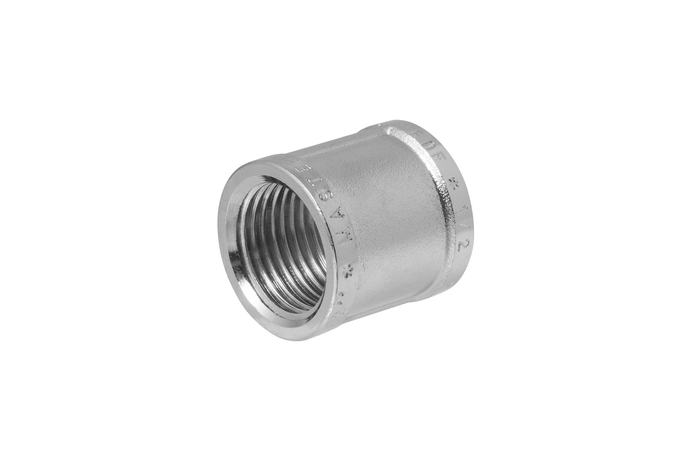 Муфта MPF 1/2" латунная никелированная внутренняя резьба ИС.072143