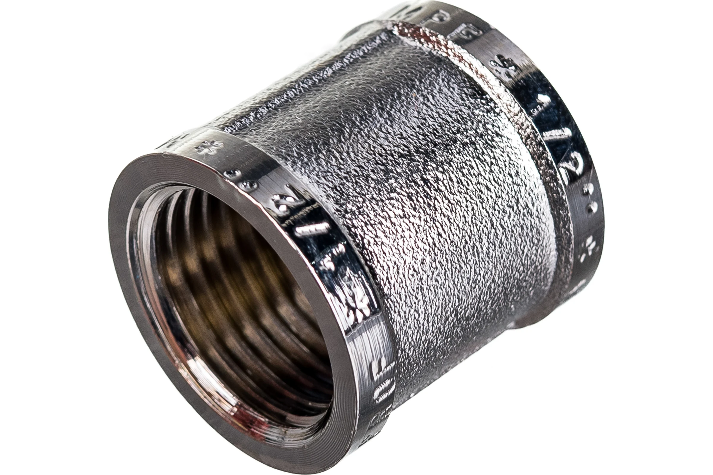 Муфта MPF 1/2" латунная никелированная внутренняя резьба ИС.072143