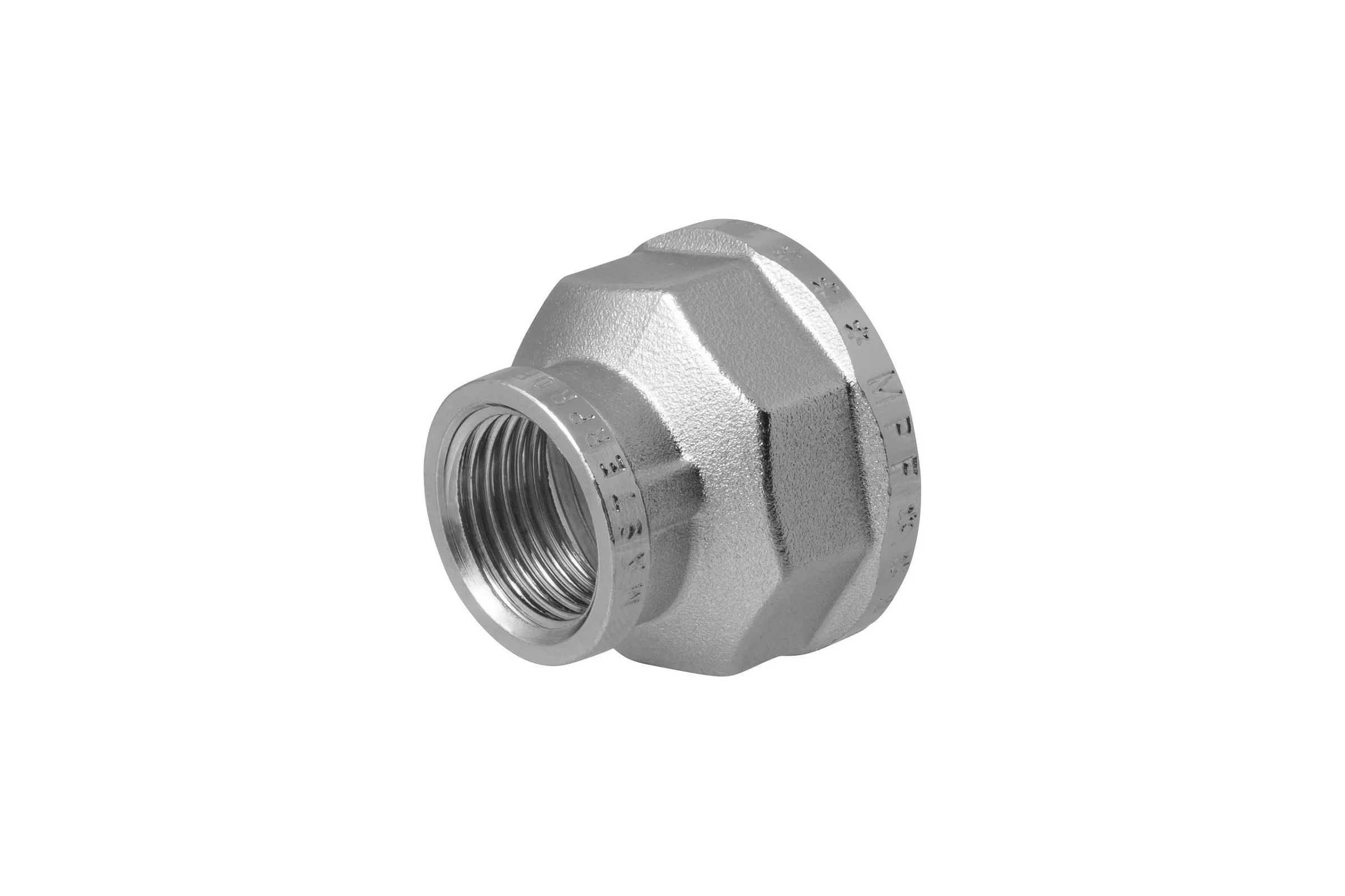 Муфта переходная MPF 1" х 1/2" латунная никелированная внутренняя резьба ИС.072151