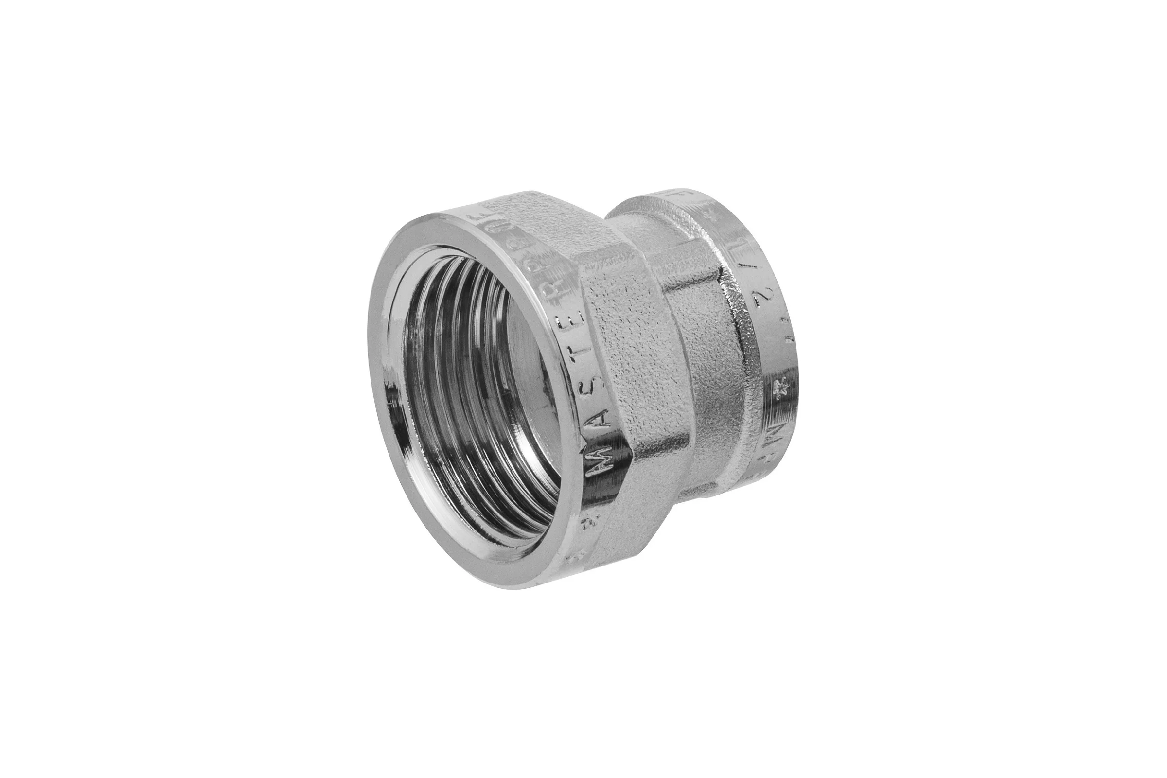 Муфта переходная MPF 3/4" х 1/2" латунная никелированная внутренняя резьба ИС.072150