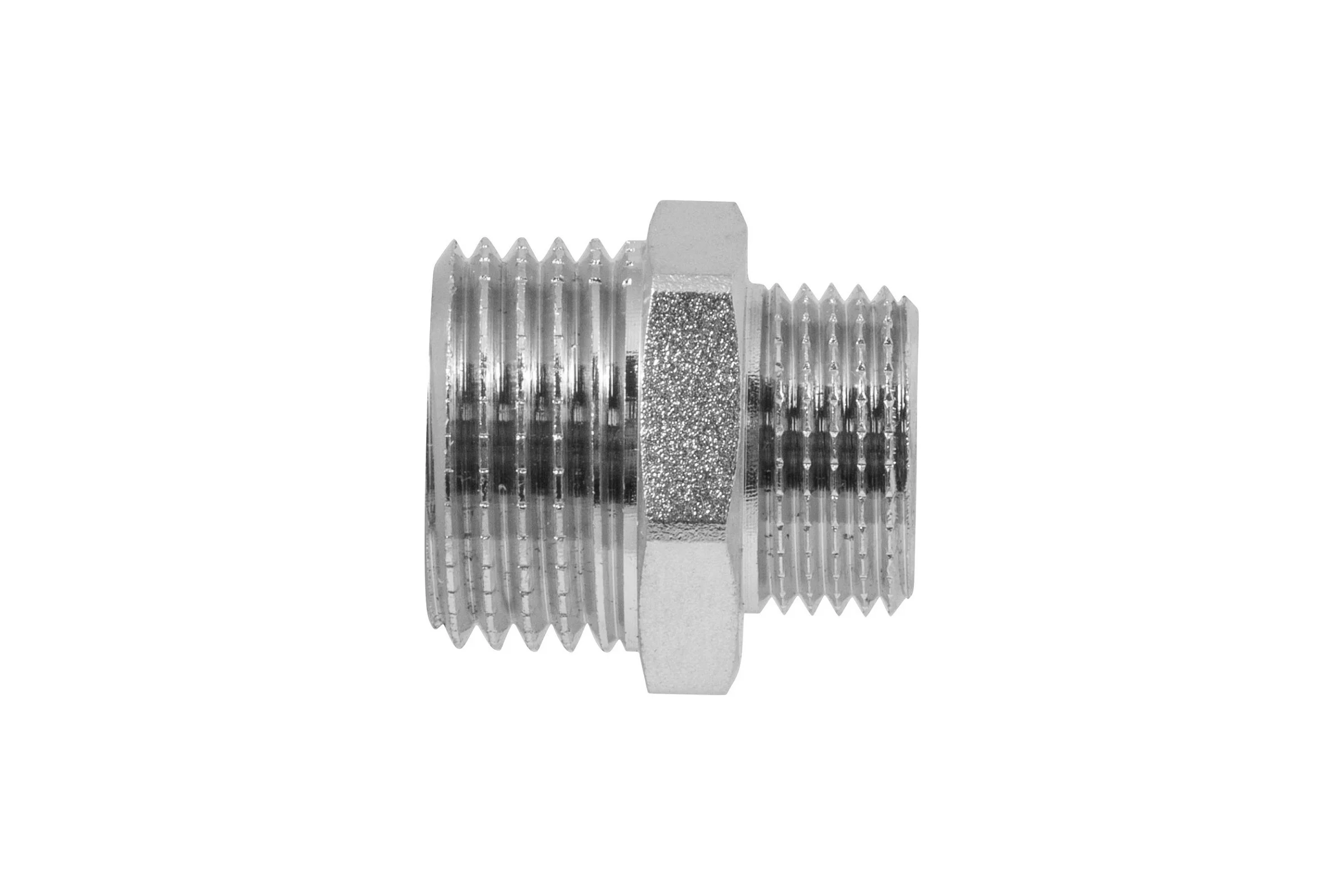 Ниппель-переходник MPF 1/2" х 3/8" бочонок наружная резьба ИС.072172