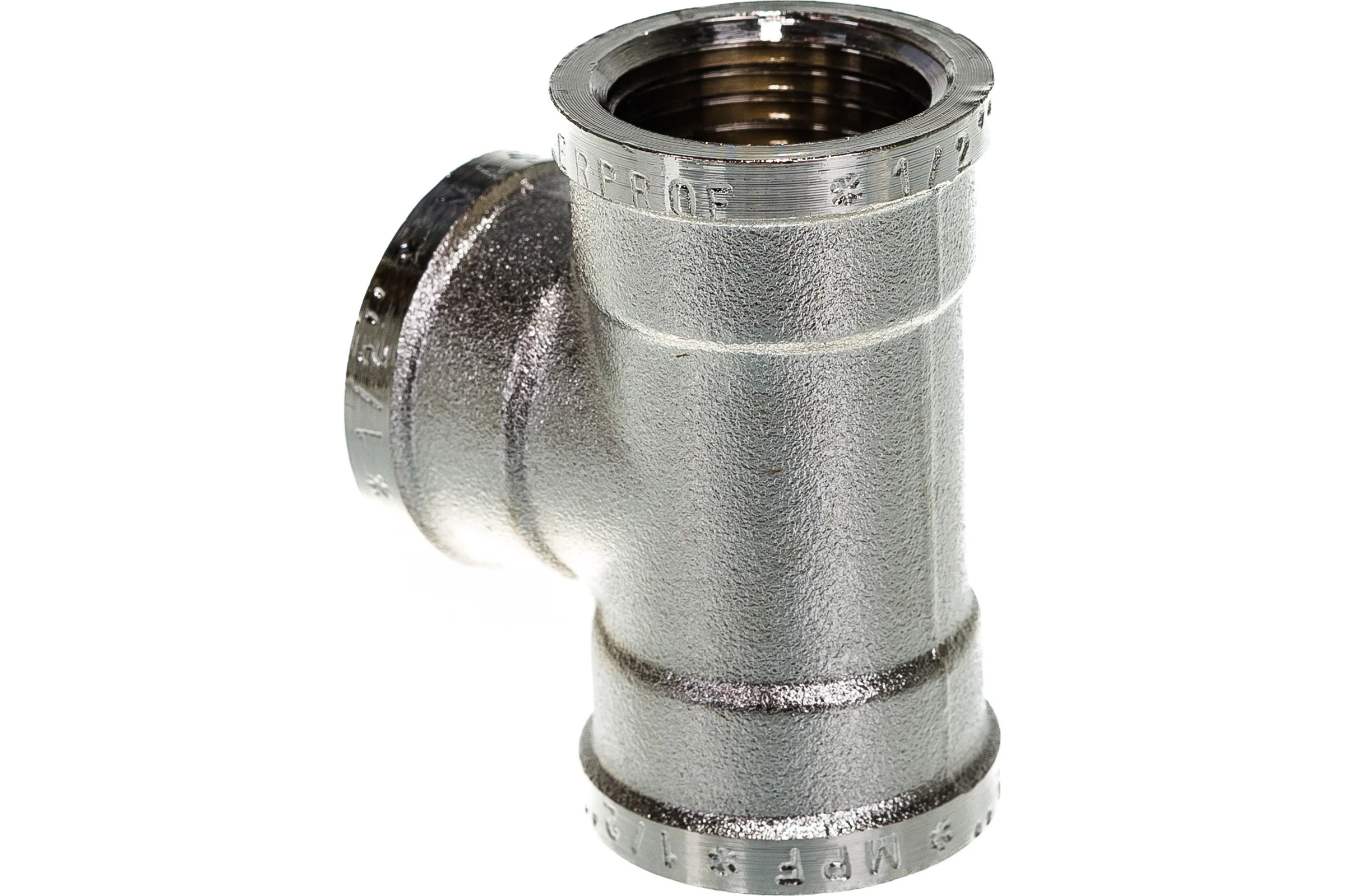 Тройник сантехнический MPF 1/2" латунный внутренняя резьба ИС.072219