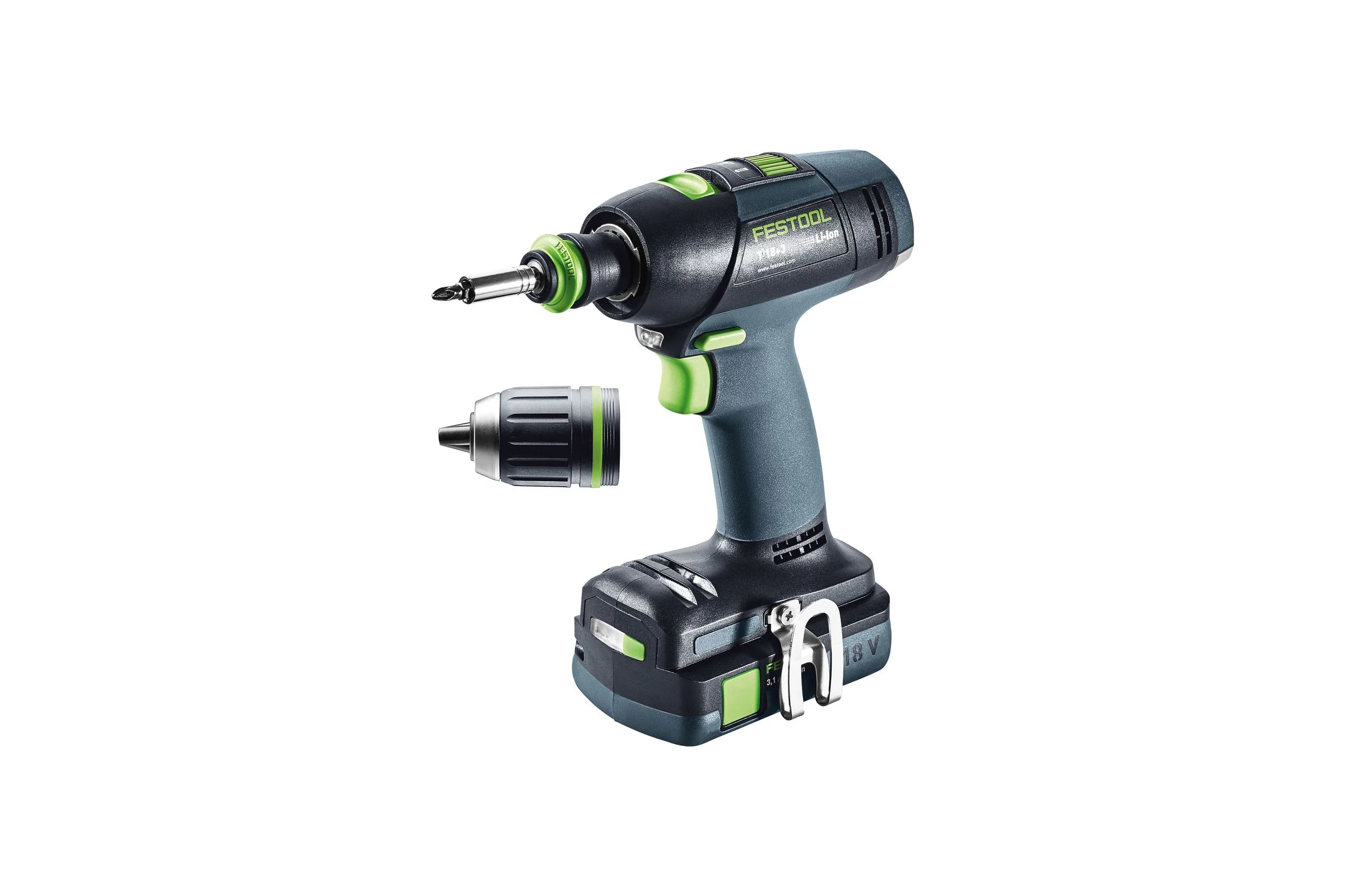 Аккумуляторная дрель-шуруповёрт FESTOOL T 18+3 Li 3.1-Compact 574908