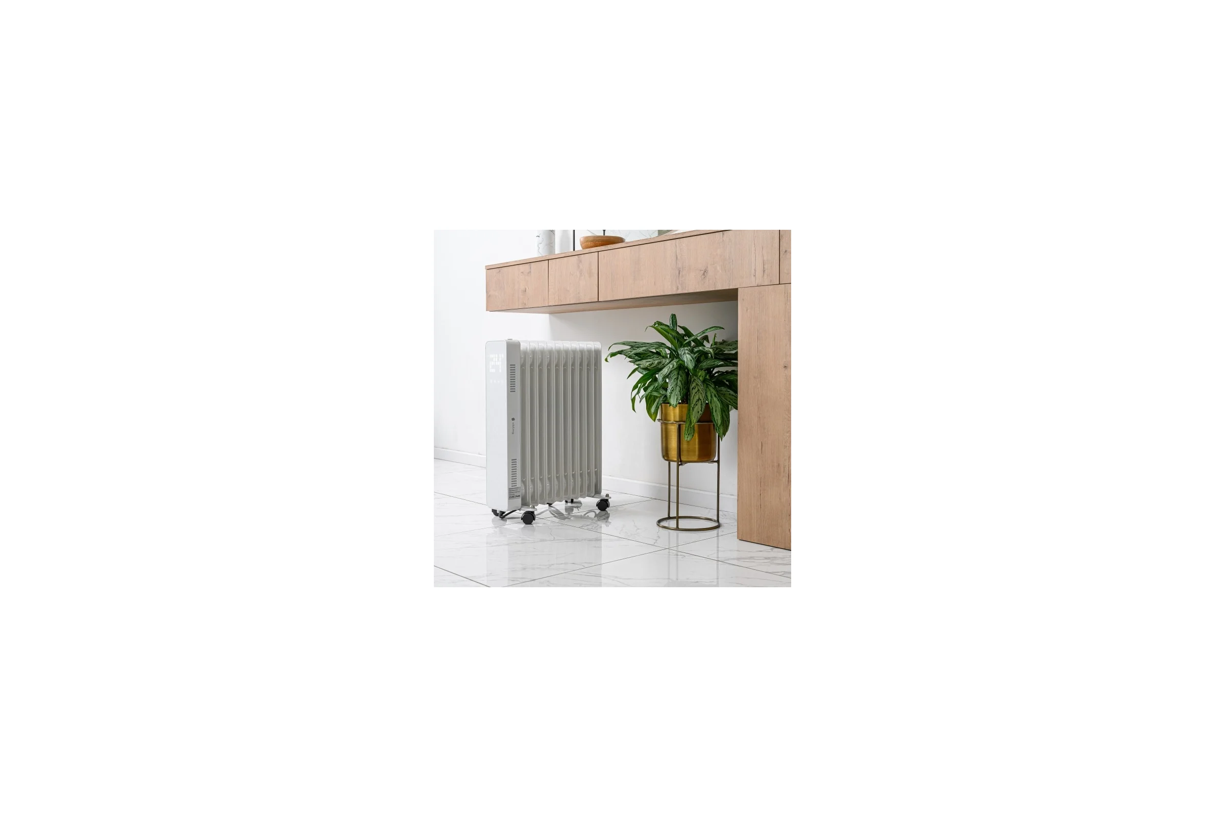Умный масляный обогреватель Sibling белый Powerspace-OHW25 00-01017044