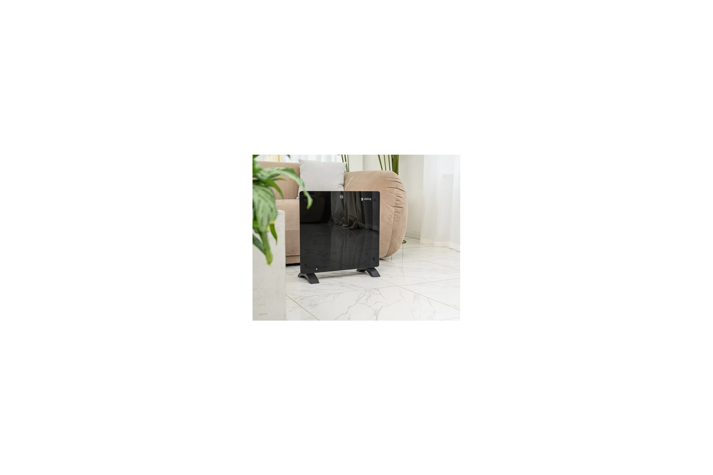 Умный электрический обогреватель Sibling черный Powerspace-GHB10 00-01017047