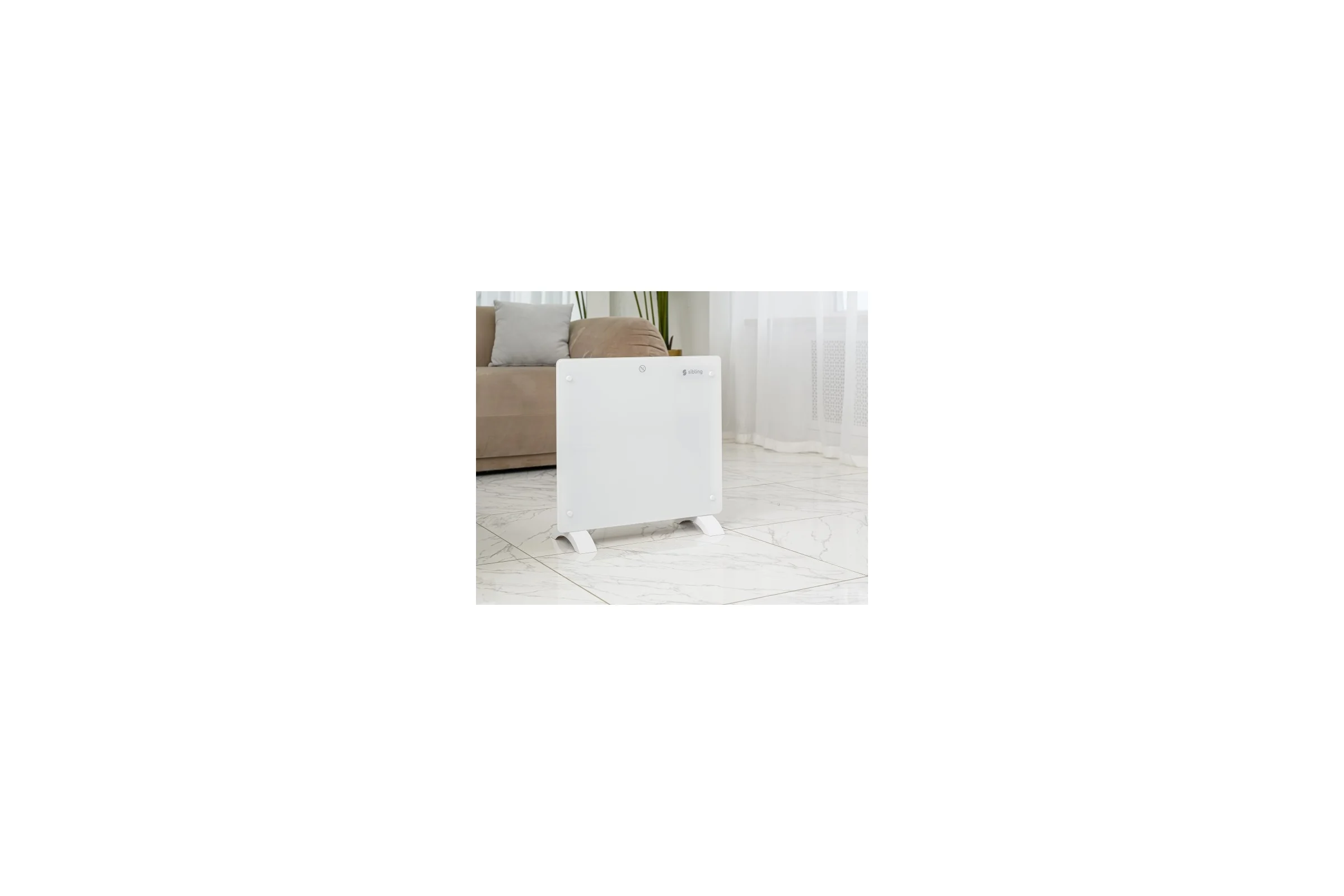 Умный электрический обогреватель Sibling белый Powerspace-GHW10 00-01017046