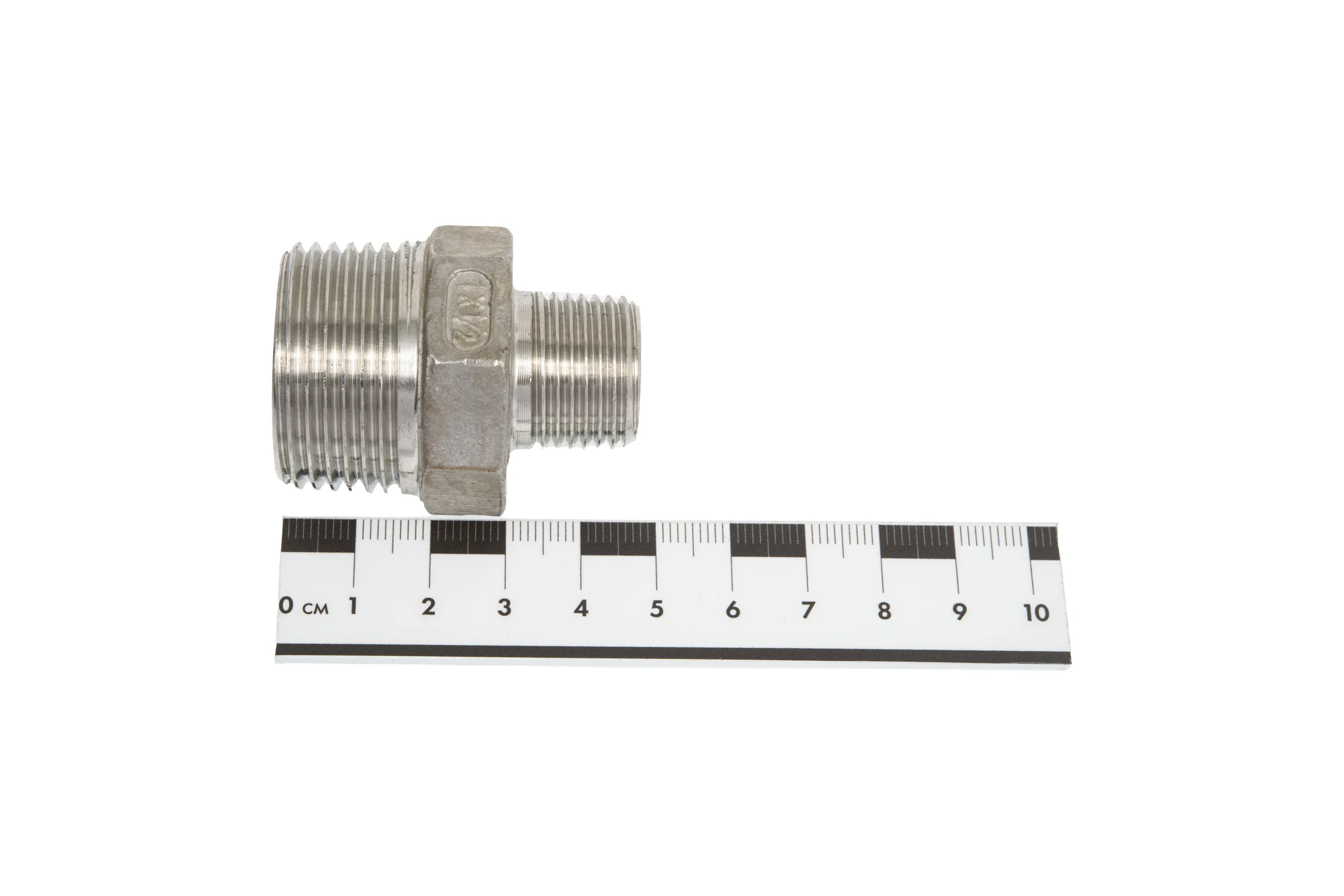Переходной ниппель TITAN LOCK нержавеющий (AISI304) 1" x 1/2", НР/НР TL1-1/2RM