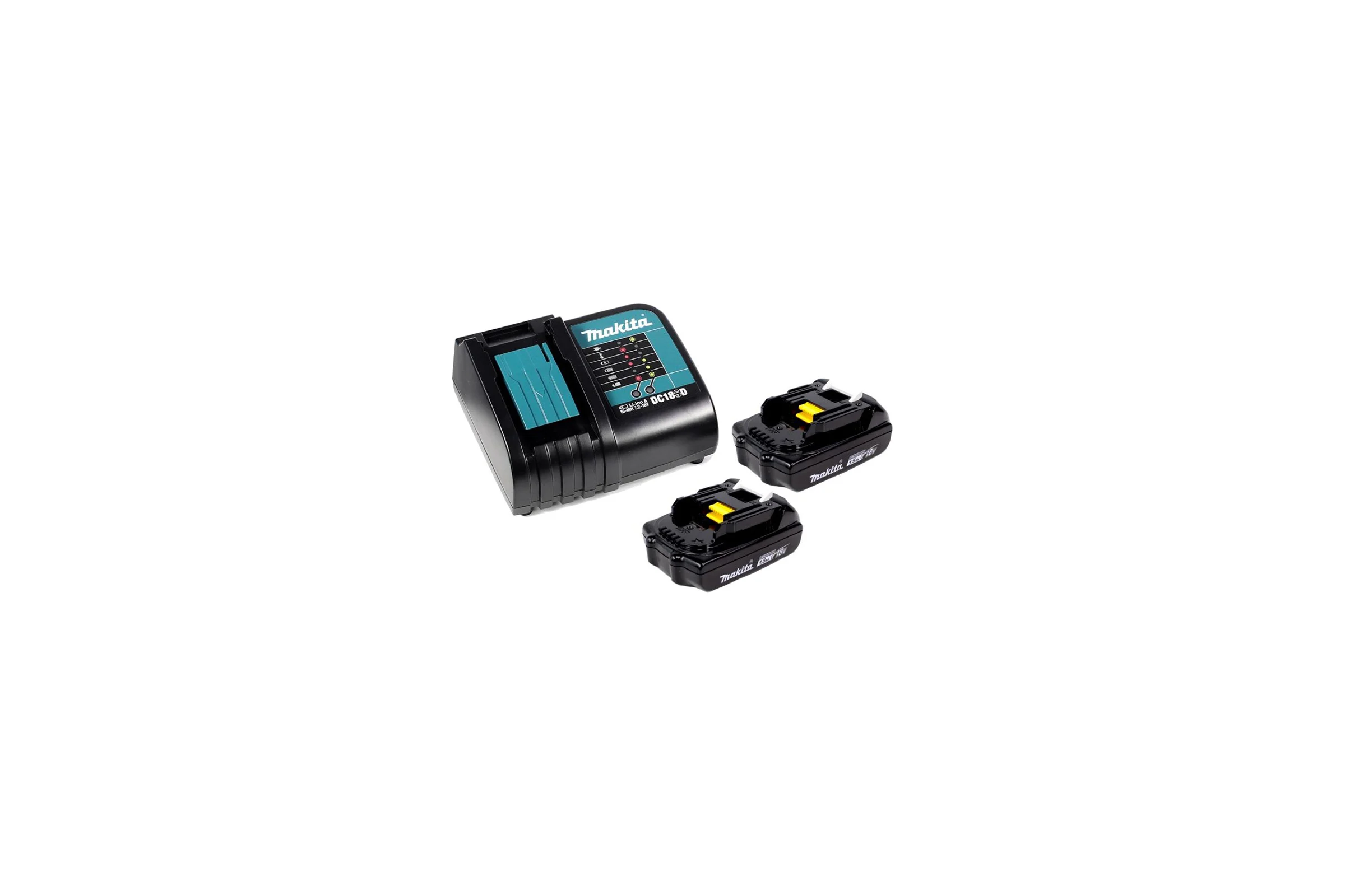 Аккумулятор BL1815N 2 шт. (18В;1.5 А*ч; Li-ion) + зарядное устройство DC18SD Makita 197143-8