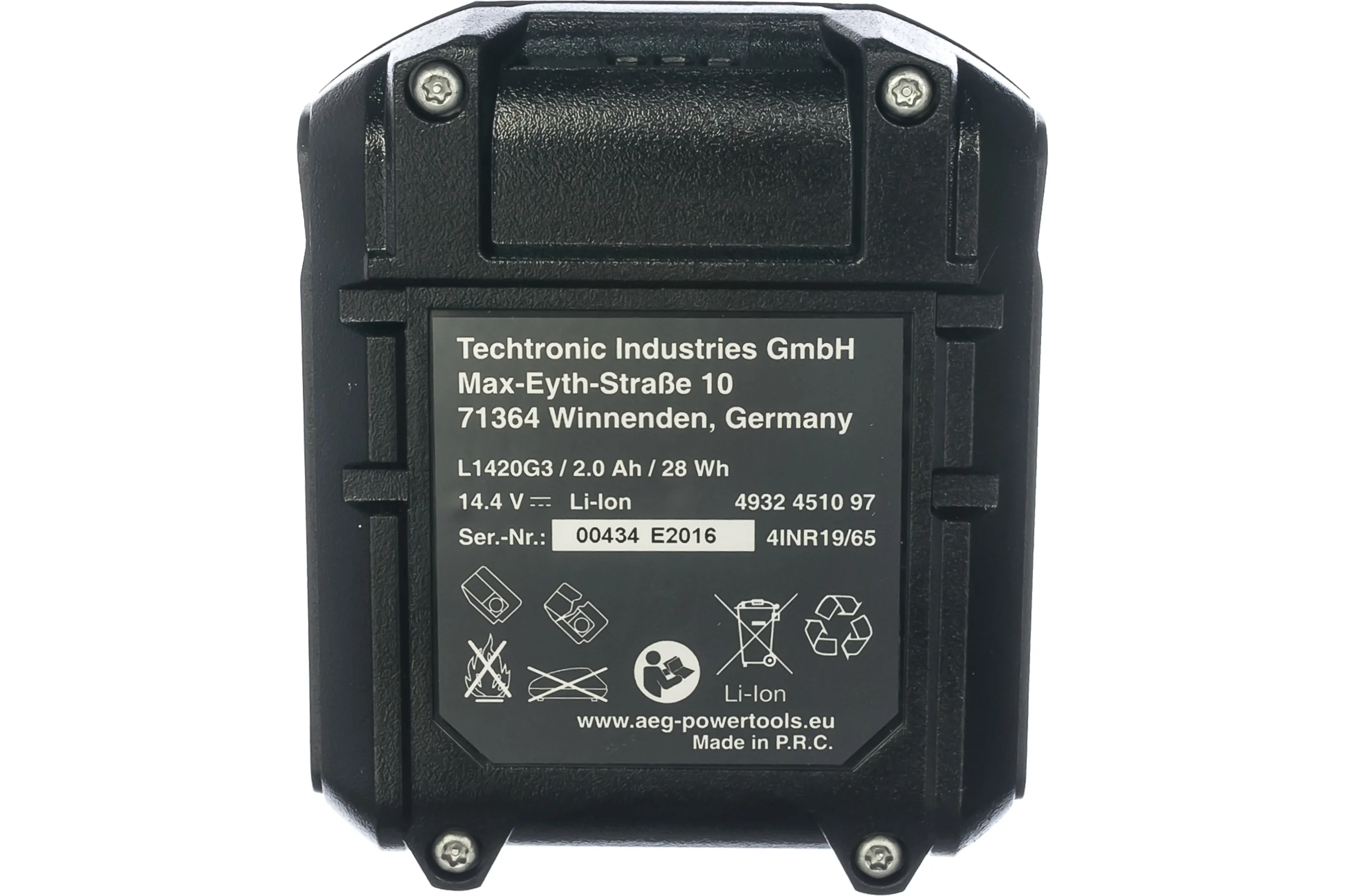 Аккумулятор L1420G3 (14.4 В; 2 А*ч; Li-Ion) AEG 4932451097