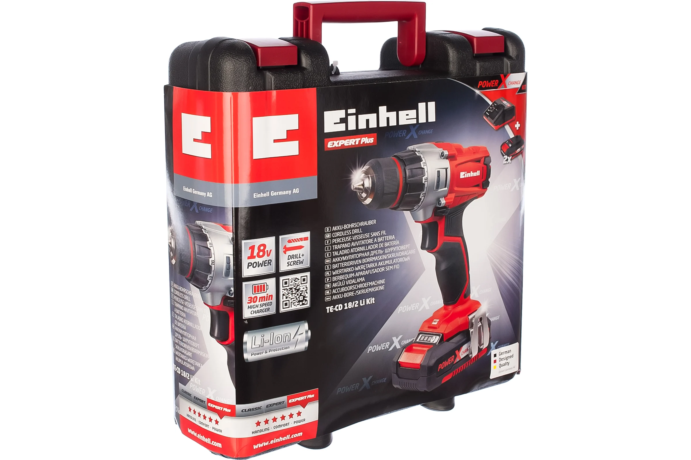Аккумуляторный Шуруповерт Einhell TE-CD 18/2 Li kit 4513830
