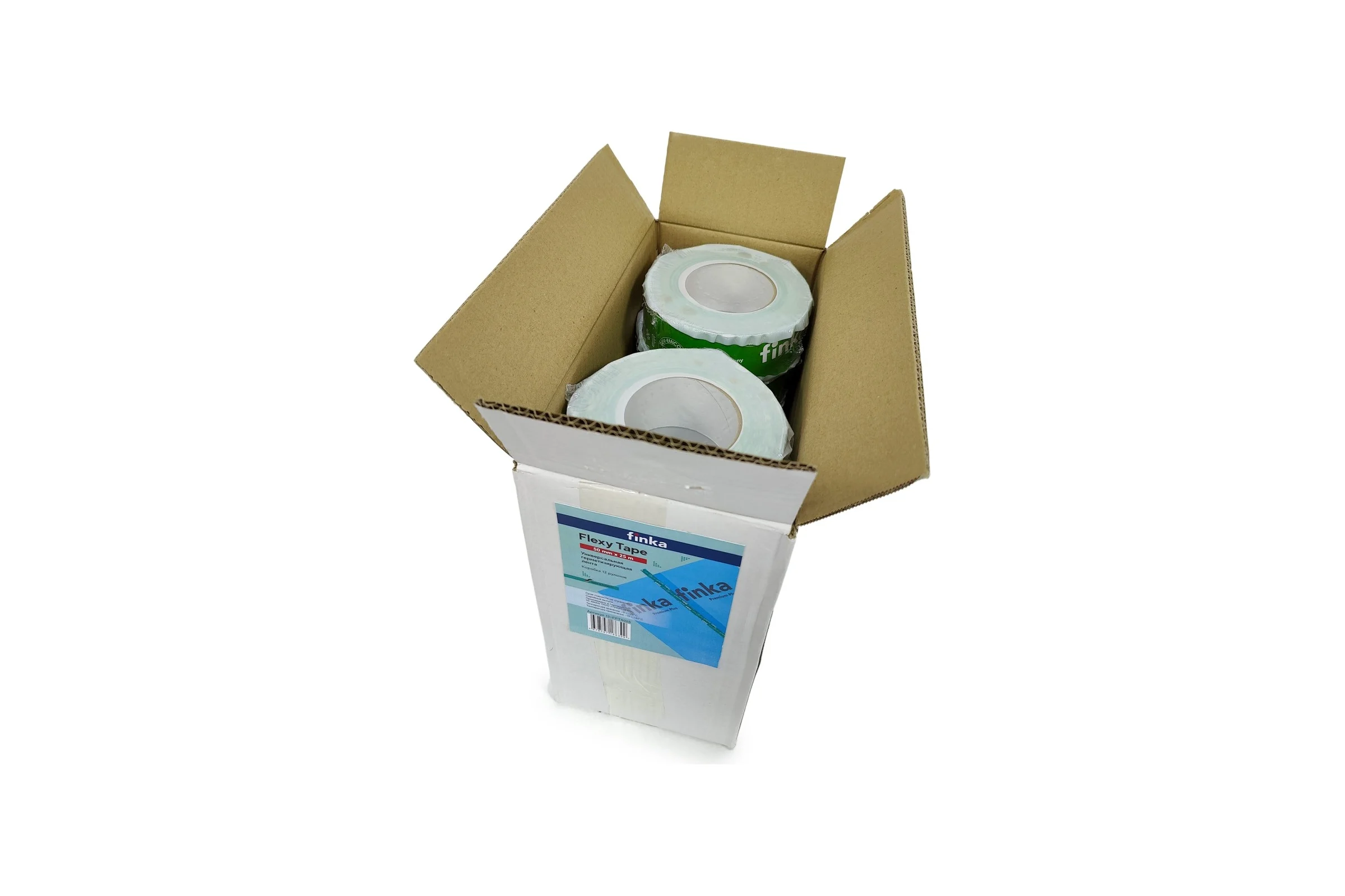 Клейкая лента Finka Flexy Tape 12 шт, 50 ммх25 м 12-FFT5025