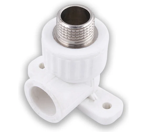 Угольник Aquapipe PPRC комб. c крепл. и наруж. резьб. 25х1/2", MP-У ИС.090794