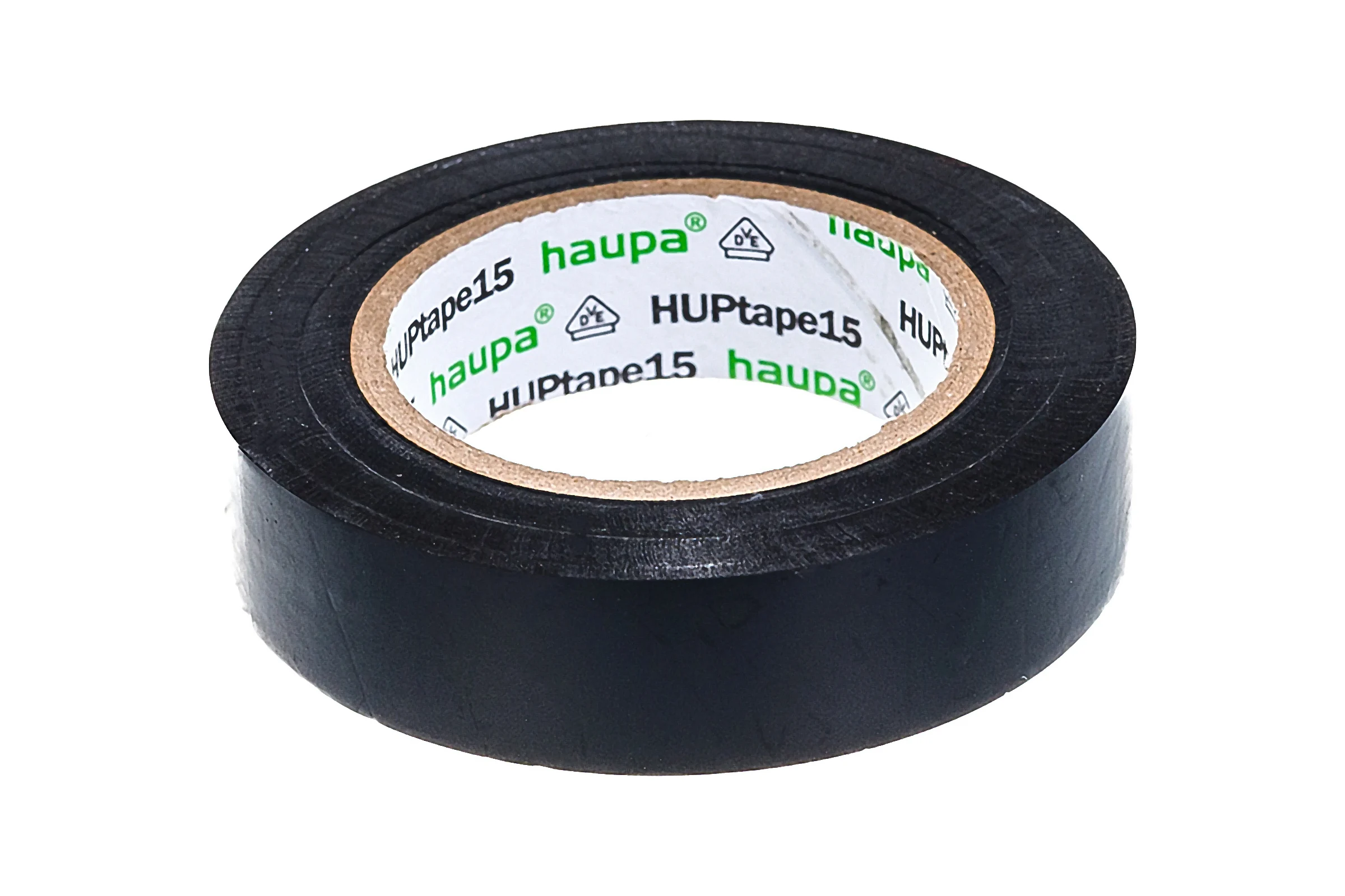 Изолента HAUPA ПВХ чёрный 15ммх10 м, d 60 мм 263800