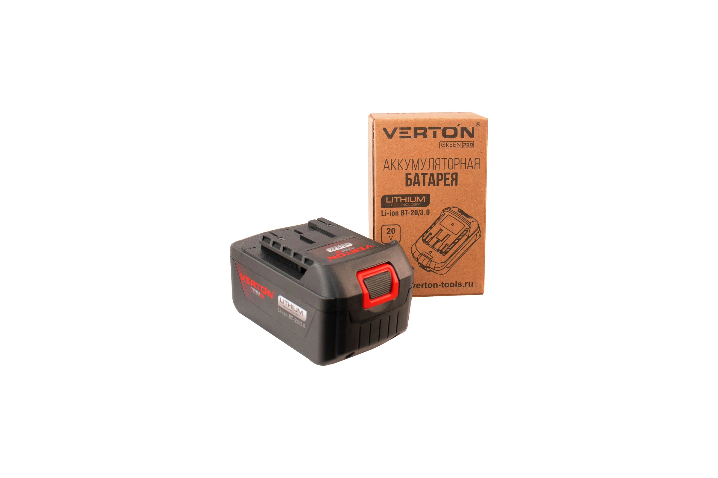 Аккумулятор Garden Green Pro BT-20/3.0 20В, 3Ач VERTON 01.14232.14235