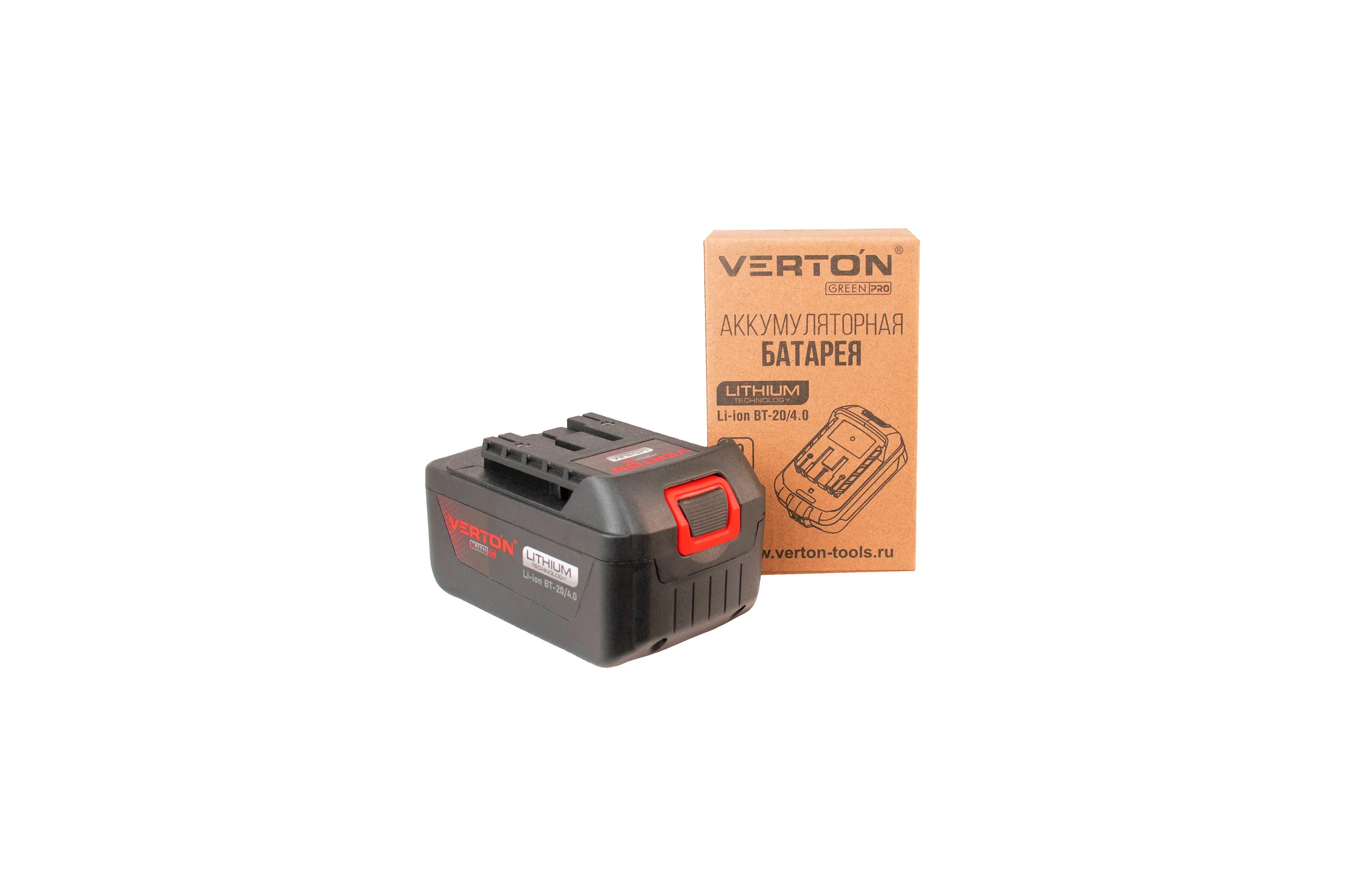 Аккумулятор Garden Green Pro BT-20/4.0 20В, 4Ач VERTON 01.14232.14237