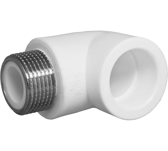 Комбинированный угольник PPRC с наружной резьбой 20х1/2 Aquapipe MP-У ИС.090321