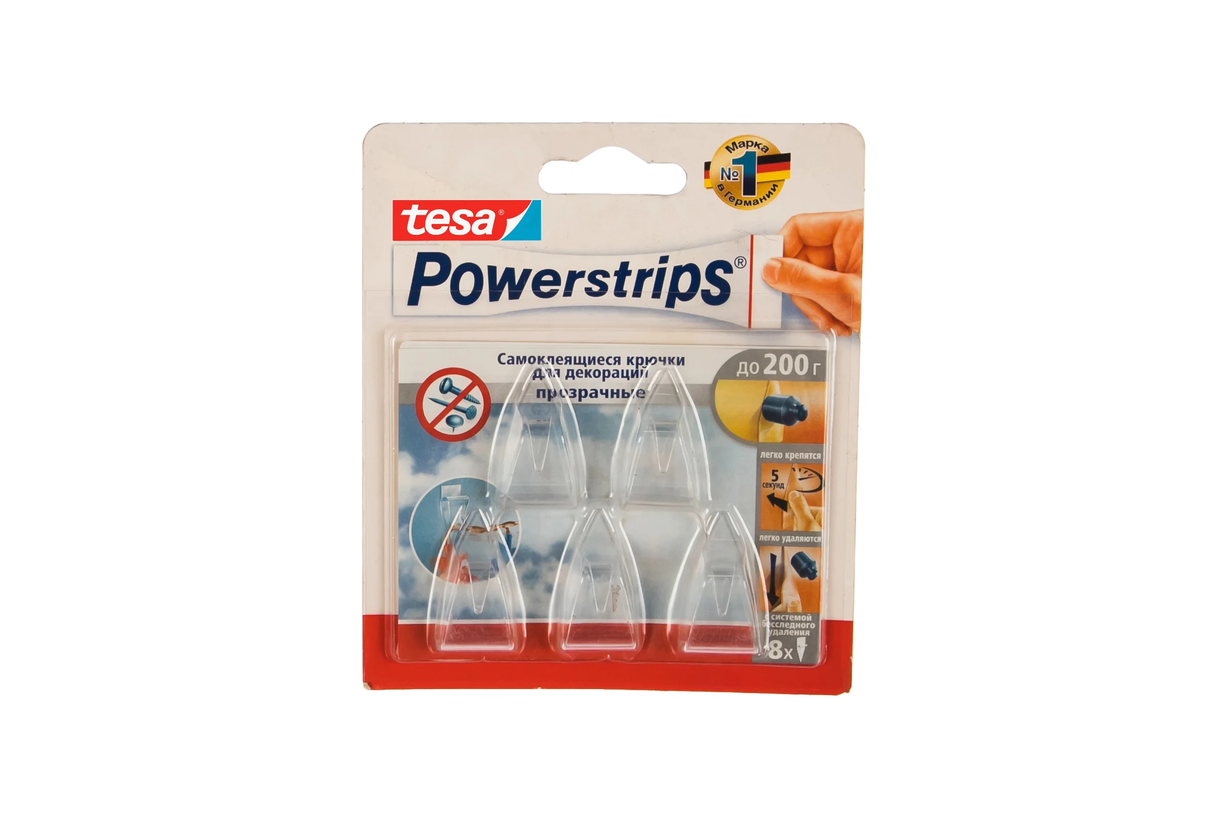 Самоклеющиеся крючки для декораций TESA Powerstrips 58219-00000-00