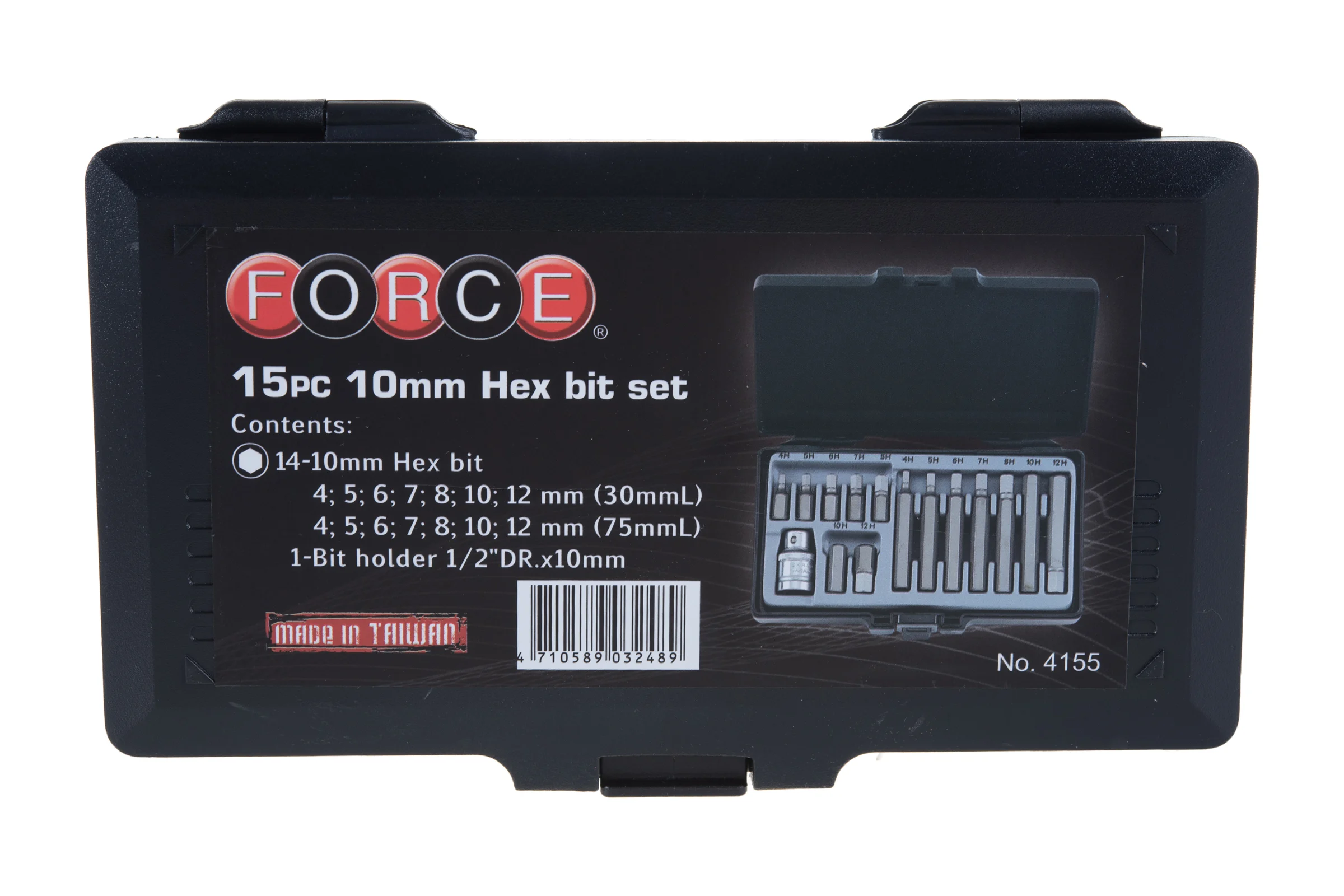 Набор шестигранных бит FORCE 4155 1/2