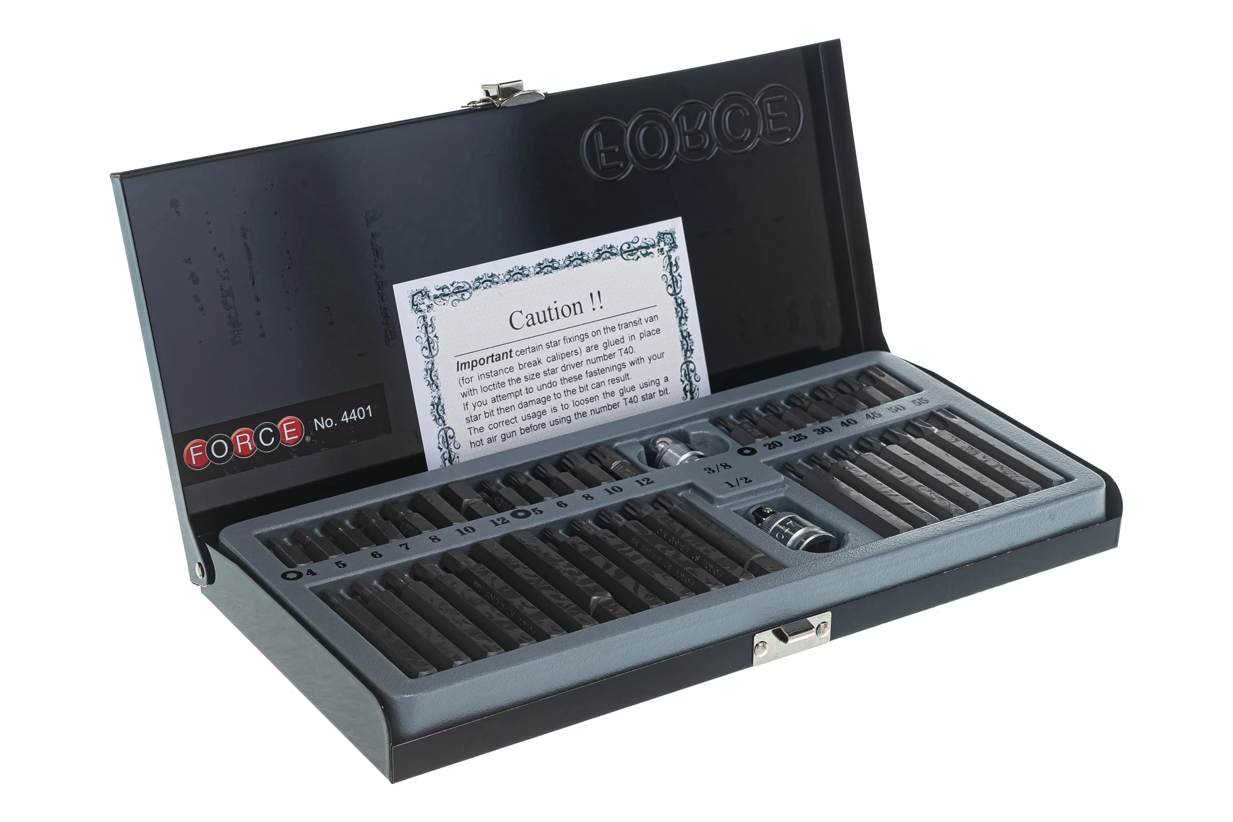 Набор бит шестигранных Torx FORCE 4401 1/2 3/8