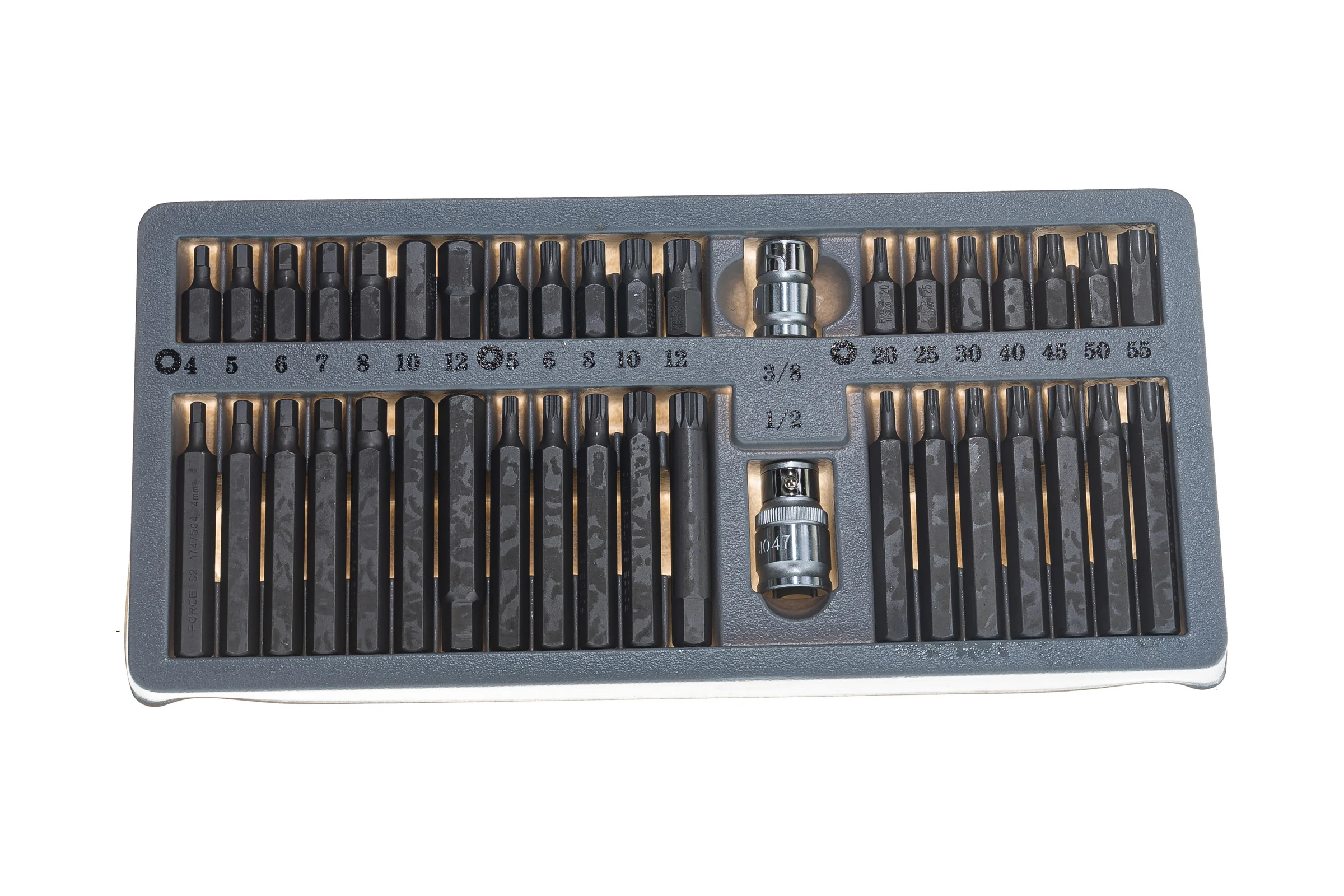 Набор бит шестигранных Torx FORCE 4401 1/2 3/8
