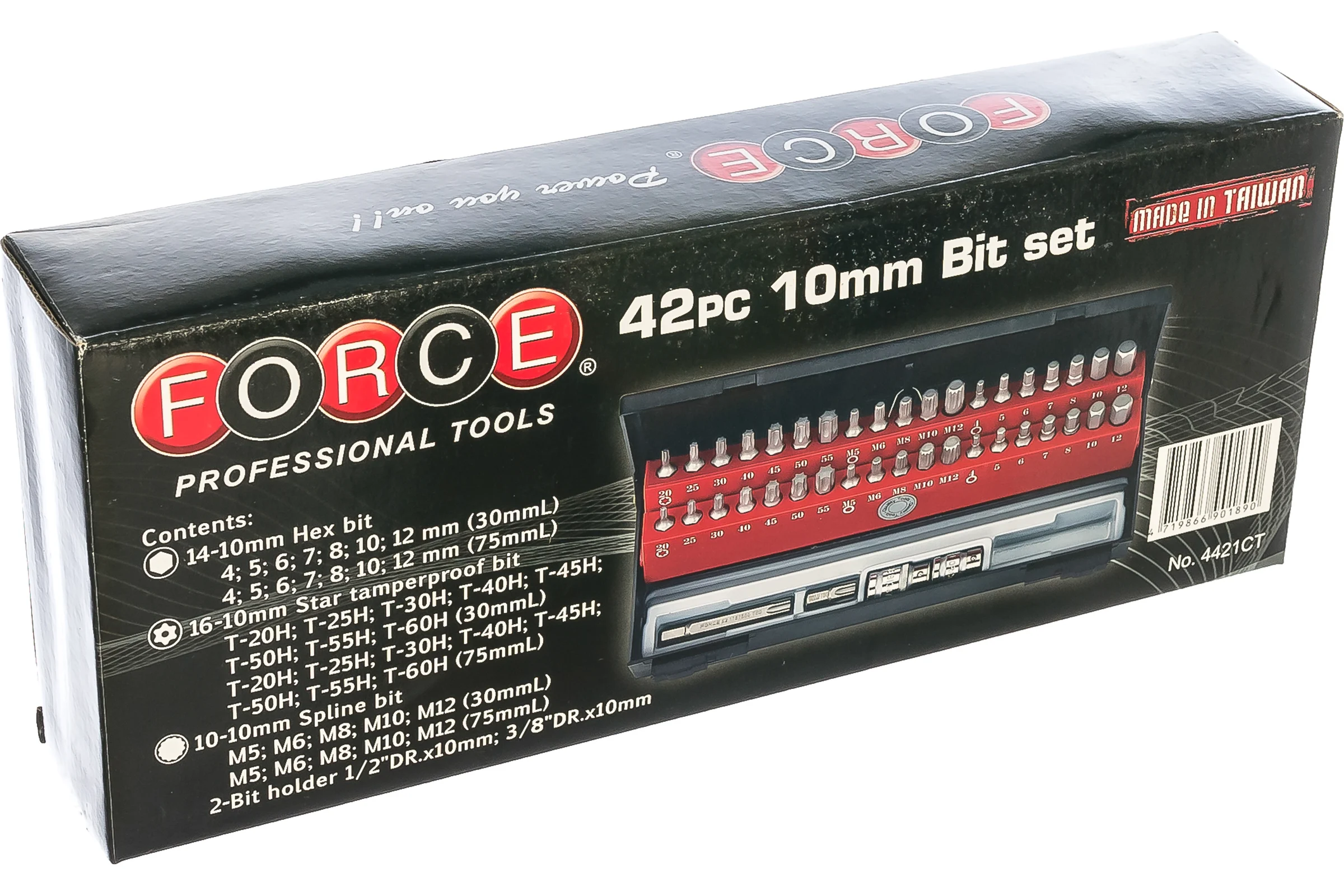 Набор бит шестигранник, Torx FORCE 4421C