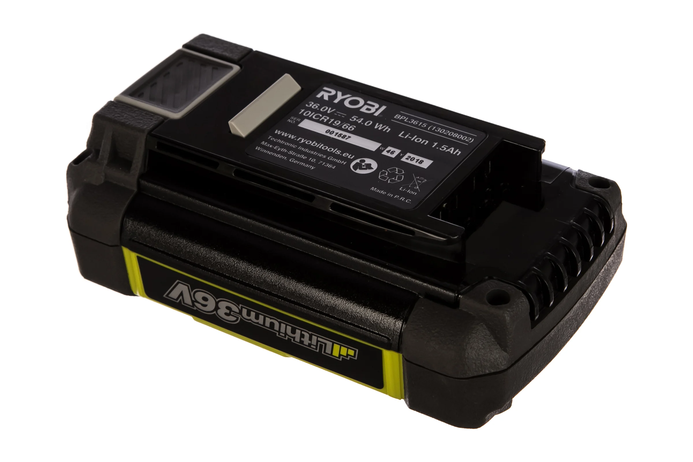Аккумуляторная батарея (36 В; 1.5 A*ч; Li-Ion) Ryobi BPL3615 5133001875