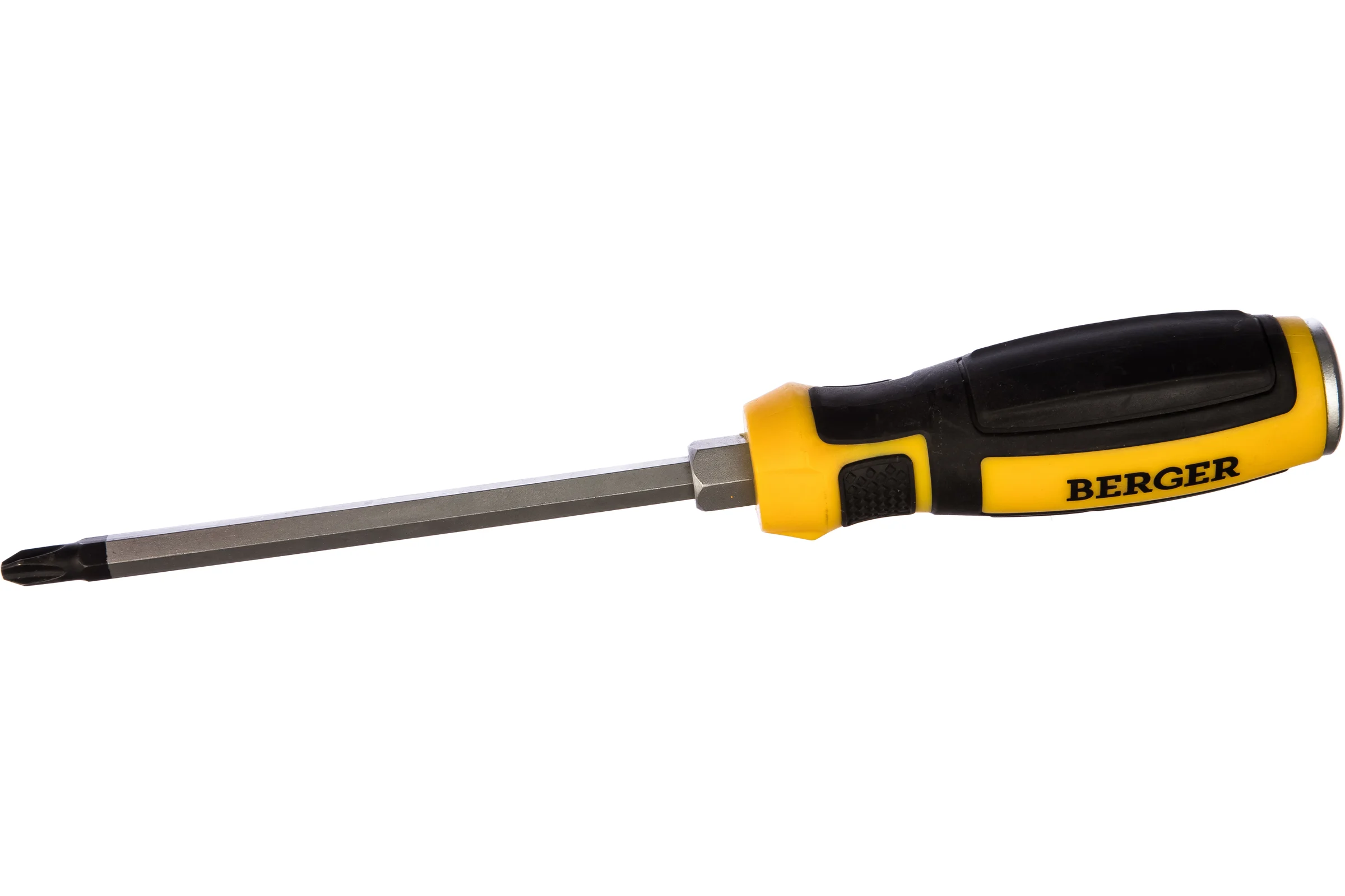 Ударная крестовая отвертка с шестигранником PH3*150мм Berger BG BG1039