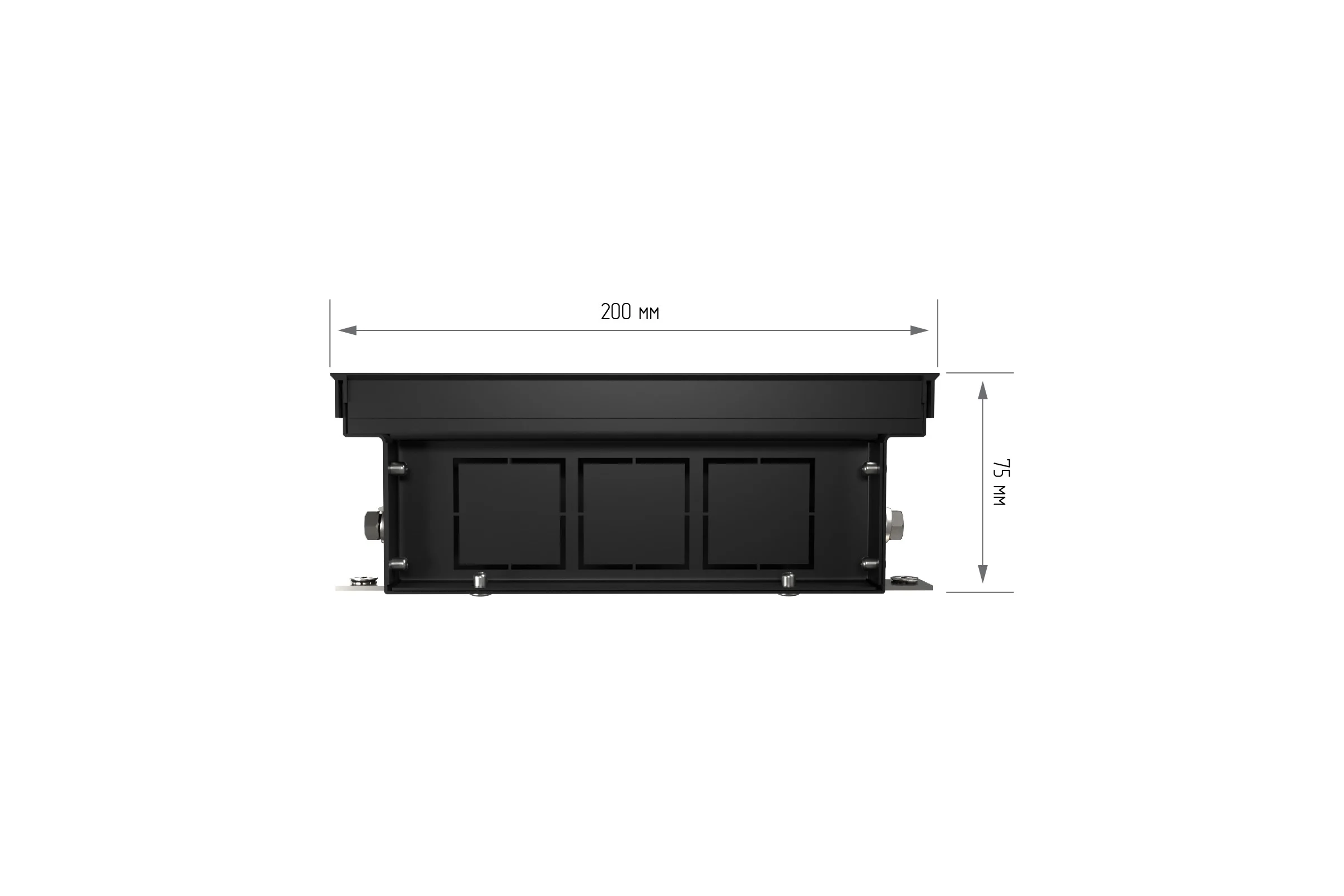 Внутрипольный конвектор ROYAL THERMO ATRIUM-75/200/1000-DG-U-NA НС-1477692