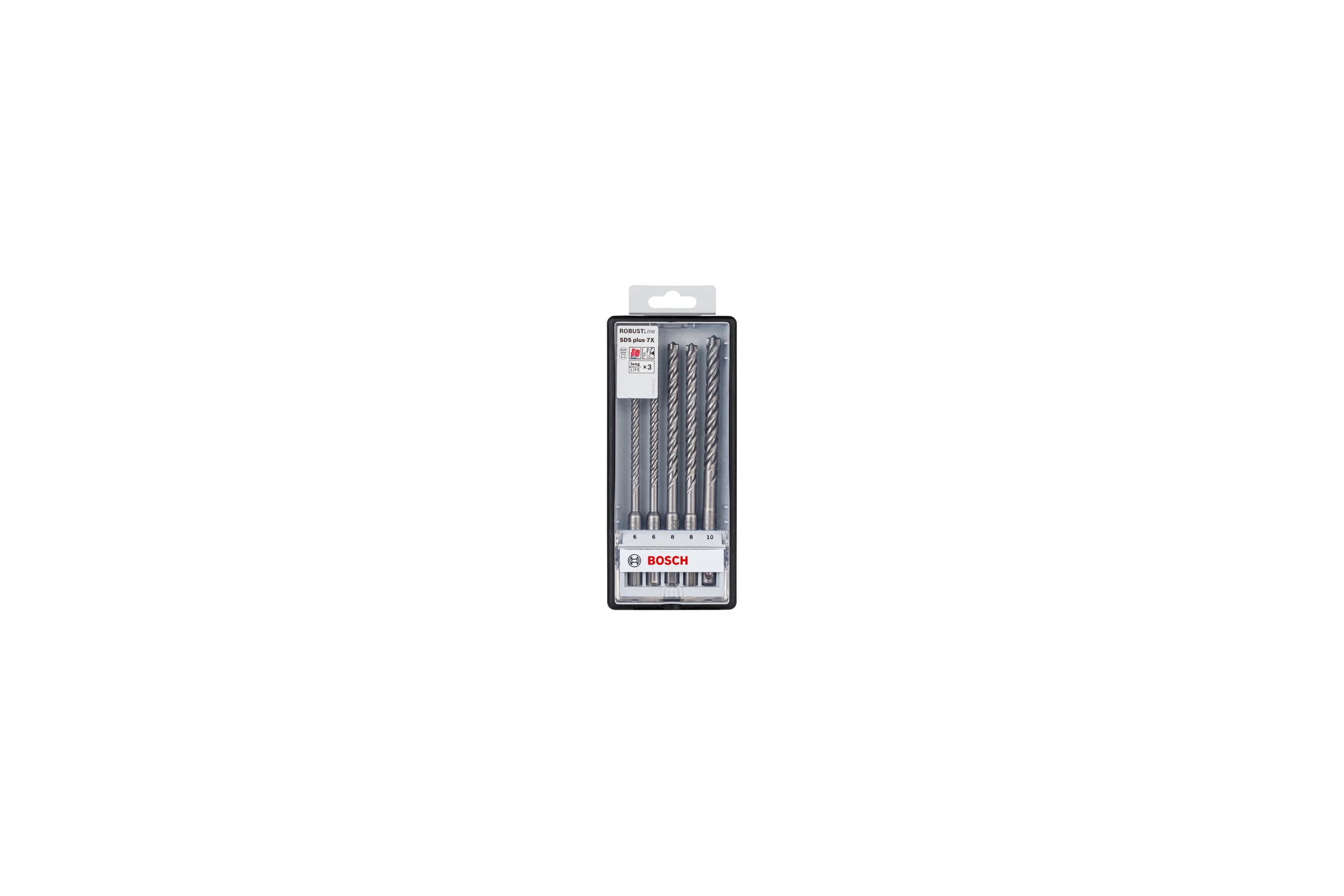 Набор буров по бетону SDS-Plus-7X (6-10 мм; 5 шт.) Bosch 2608576200