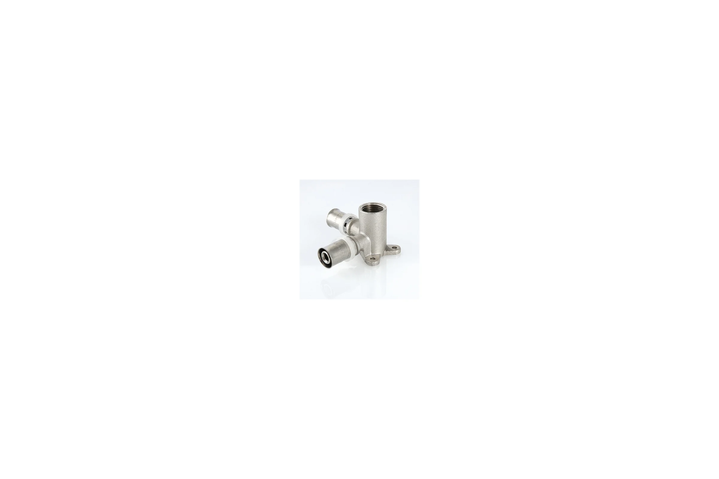 Проходная водорозетка, пресс 20х1/2 Valtec VTm.234.N.200420