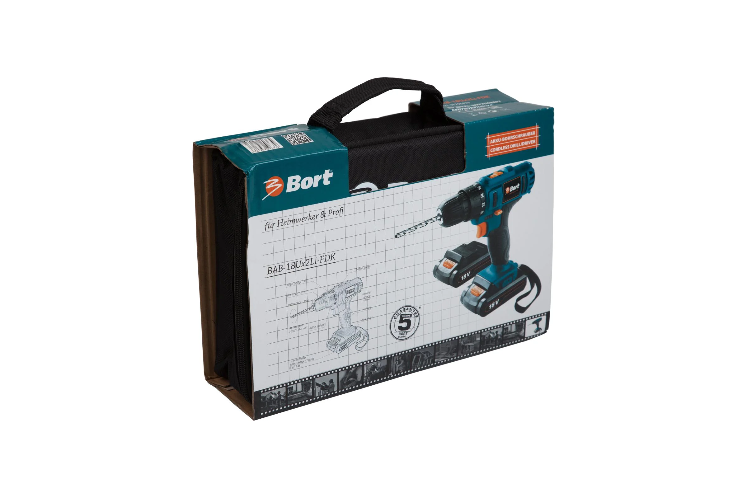 Аккумуляторная дрель-шуруповерт Bort BAB-18Ux2Li-FDK 98296839