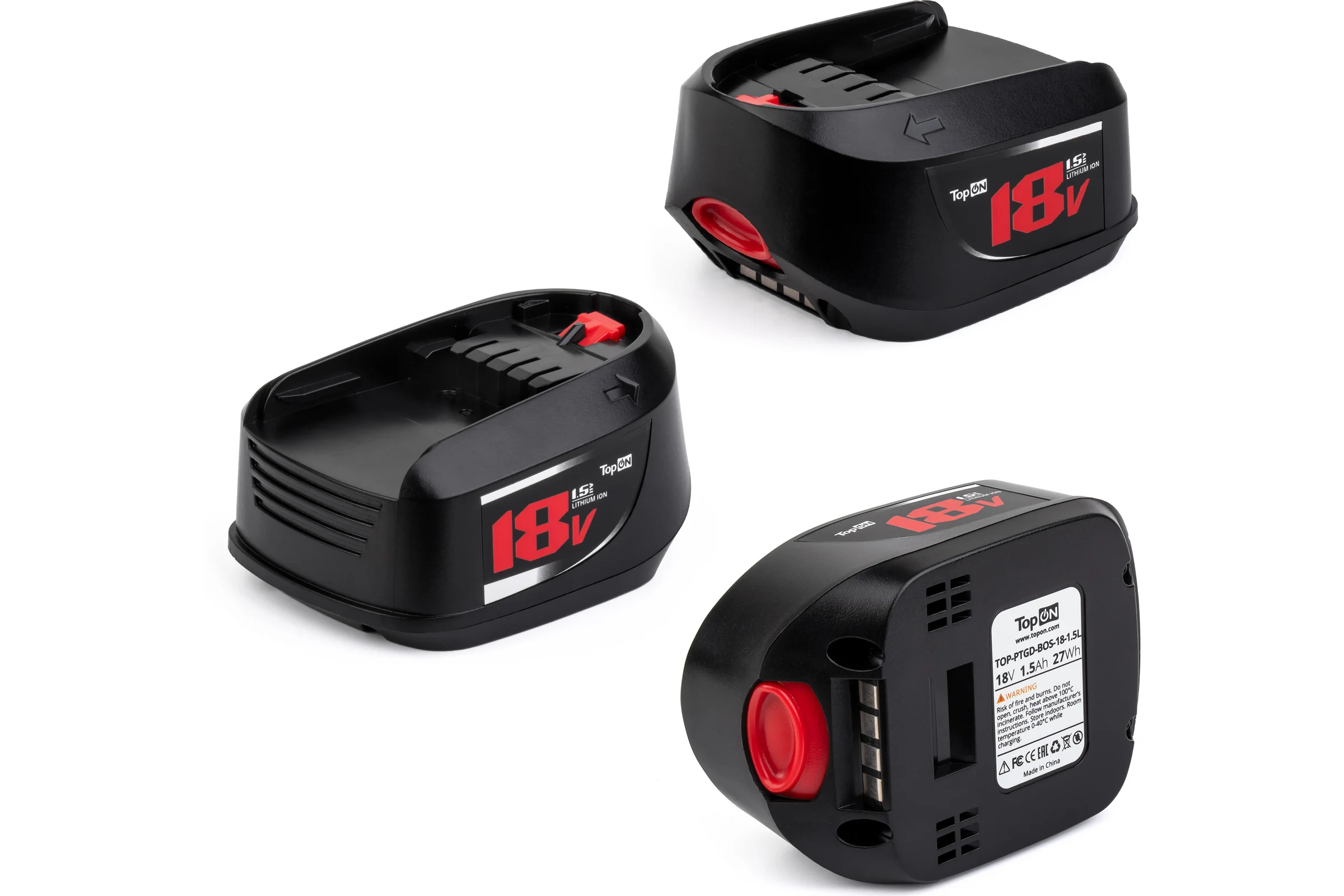 Аккумулятор для BOSCH ART 18V 1.5AH (LI-ION) PN: 2 607 336 208 TopOn TOP-PTGD-BOS-18-1.5L
