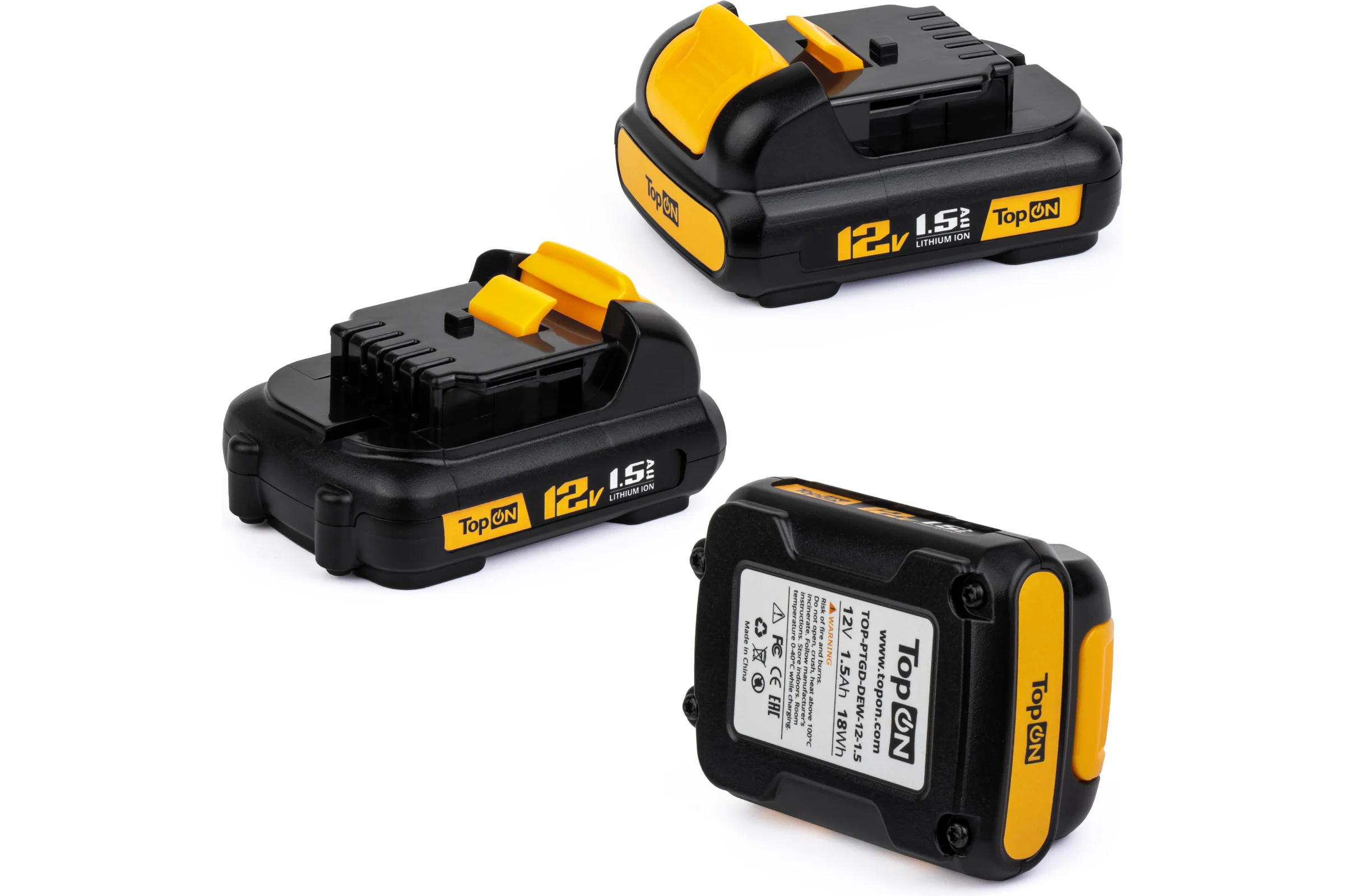 Аккумулятор для DEWALT DCD 12V 1.5AH (LI-ION) PN: DCB127 TopOn TOP-PTGD-DEW-12-1.5