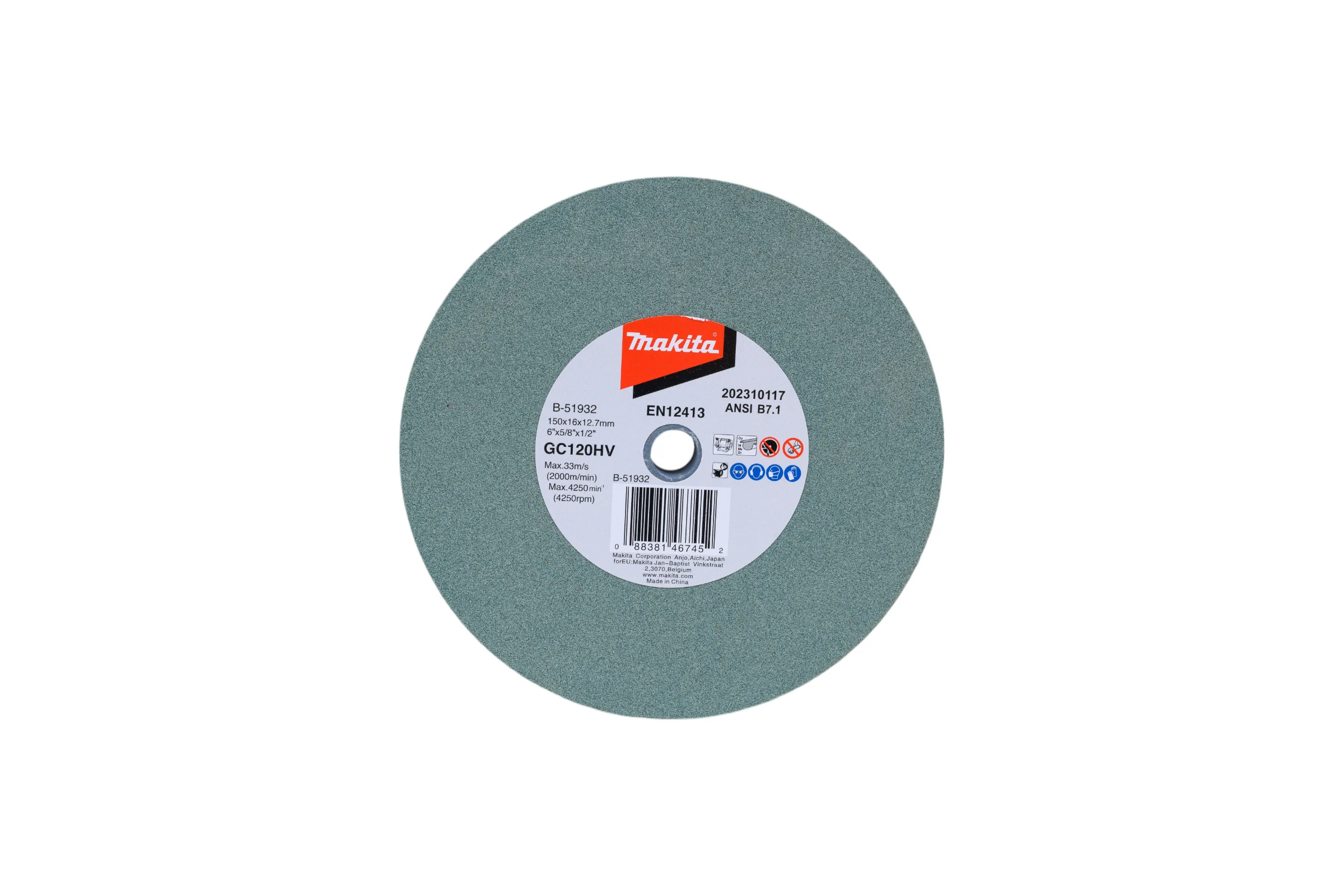 Круг точильный (150x16x12.7 мм; GC120H) Makita B-51932
